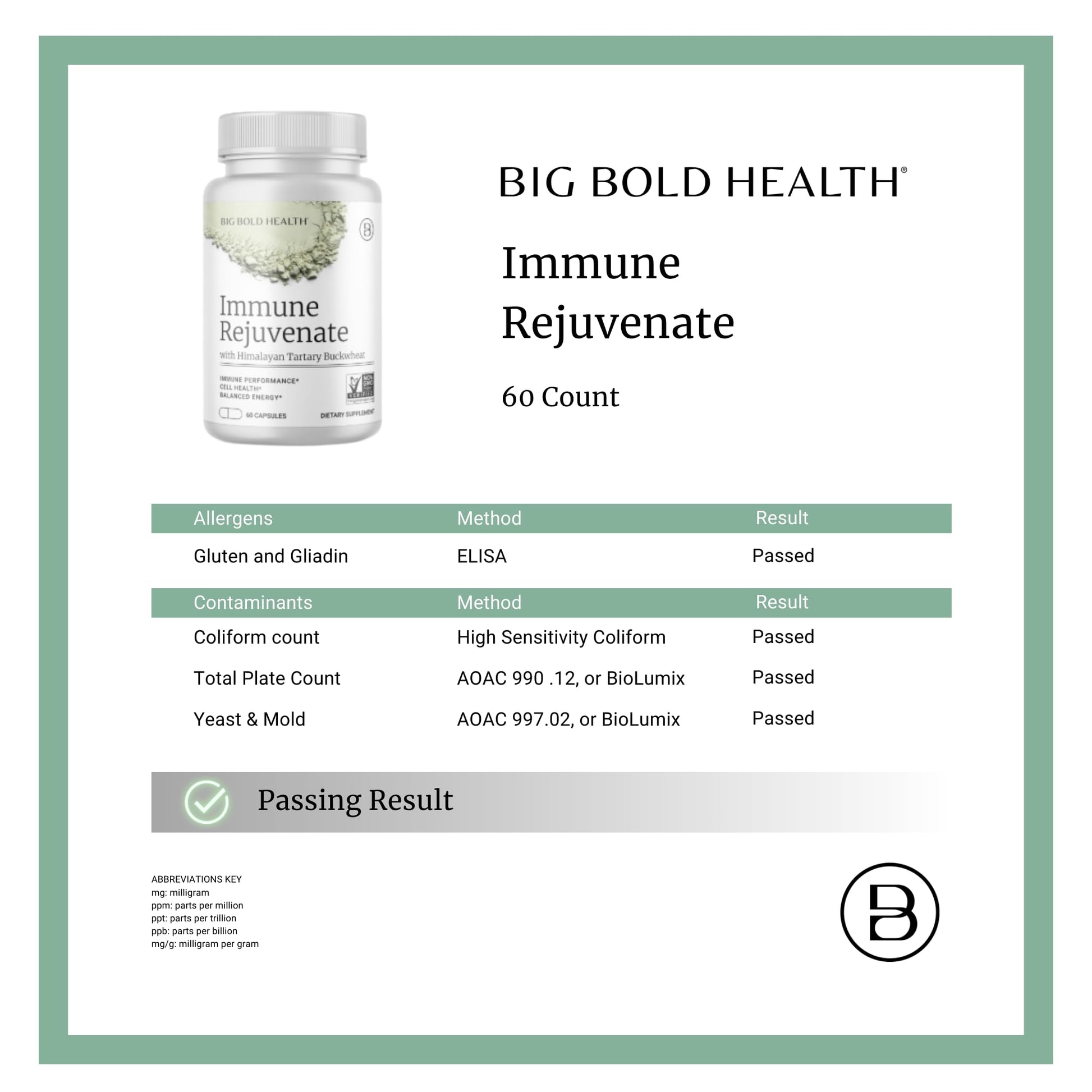 BIG BOLD HEALTH HTB Immune Rejuvenate - Polyphenols Supplement for Immune Support with Himalayan Tartary Buckwheat - Gluten Free, Dairy Free, Non-GMO Formula - 60 Vegetarian Capsules BIG BOLD HEALTH buy supplements canada