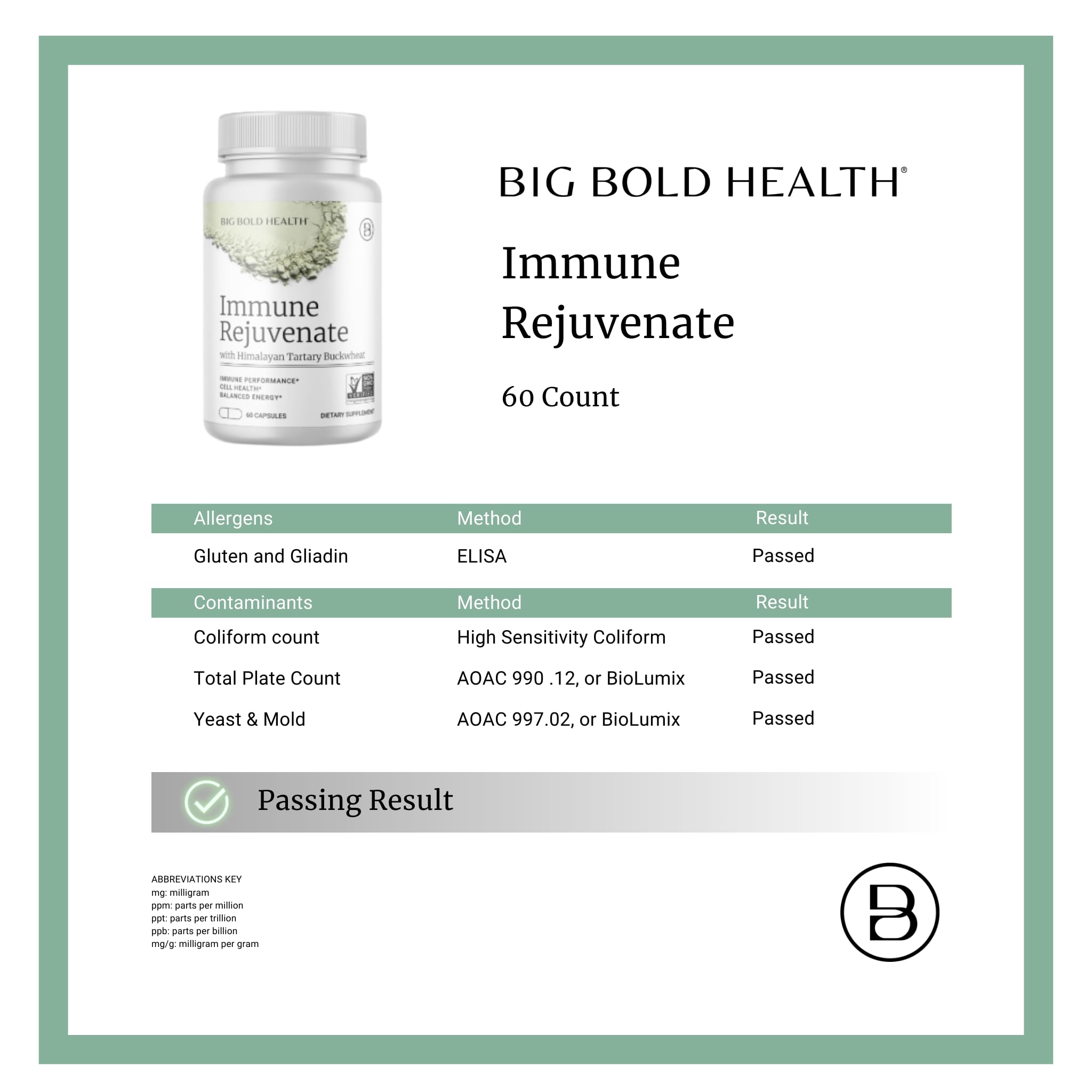 BIG BOLD HEALTH HTB Immune Rejuvenate - Polyphenols Supplement for Immune Support with Himalayan Tartary Buckwheat - Gluten Free, Dairy Free, Non-GMO Formula - 60 Vegetarian Capsules BIG BOLD HEALTH buy supplements canada
