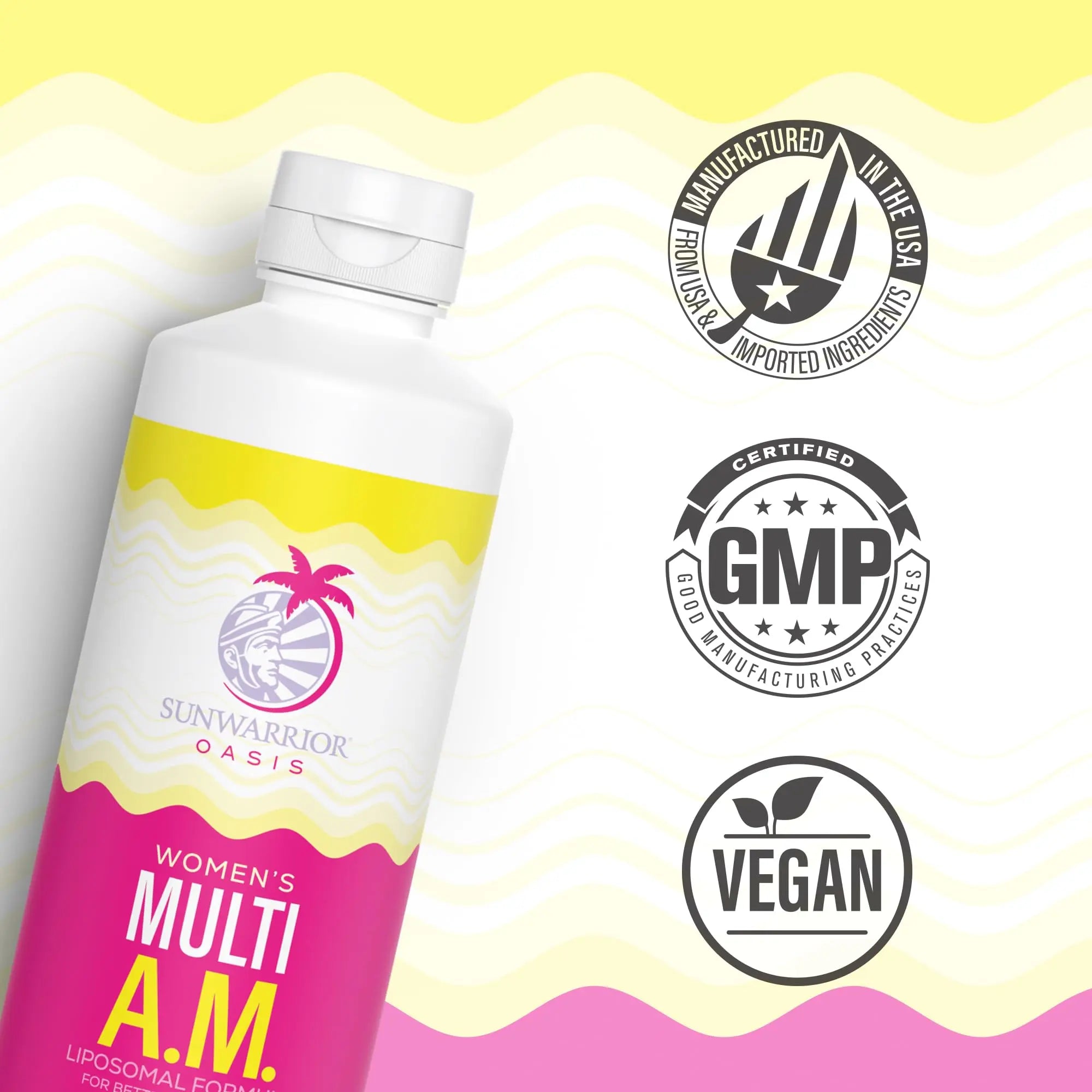 Liquid Multivitamins for Women Immune Support Supplement Liquid Vitamins for Women Multi | with B Vitamins D3 Lions Mane Ginseng Curcumin MCT Oil | Sunwarrior buy supplements canada