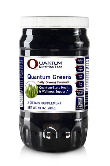 Quantum Nutrition Labs Quantum Organic Greens- Super Greens Powder, Greens Superfood Powder for Drinks, Green Juice, Nutrition Support, Supergreens for Men & Women, Spinach, Alfalfa, Chlorella - 10 oz Quantum Nutrition buy supplements canada