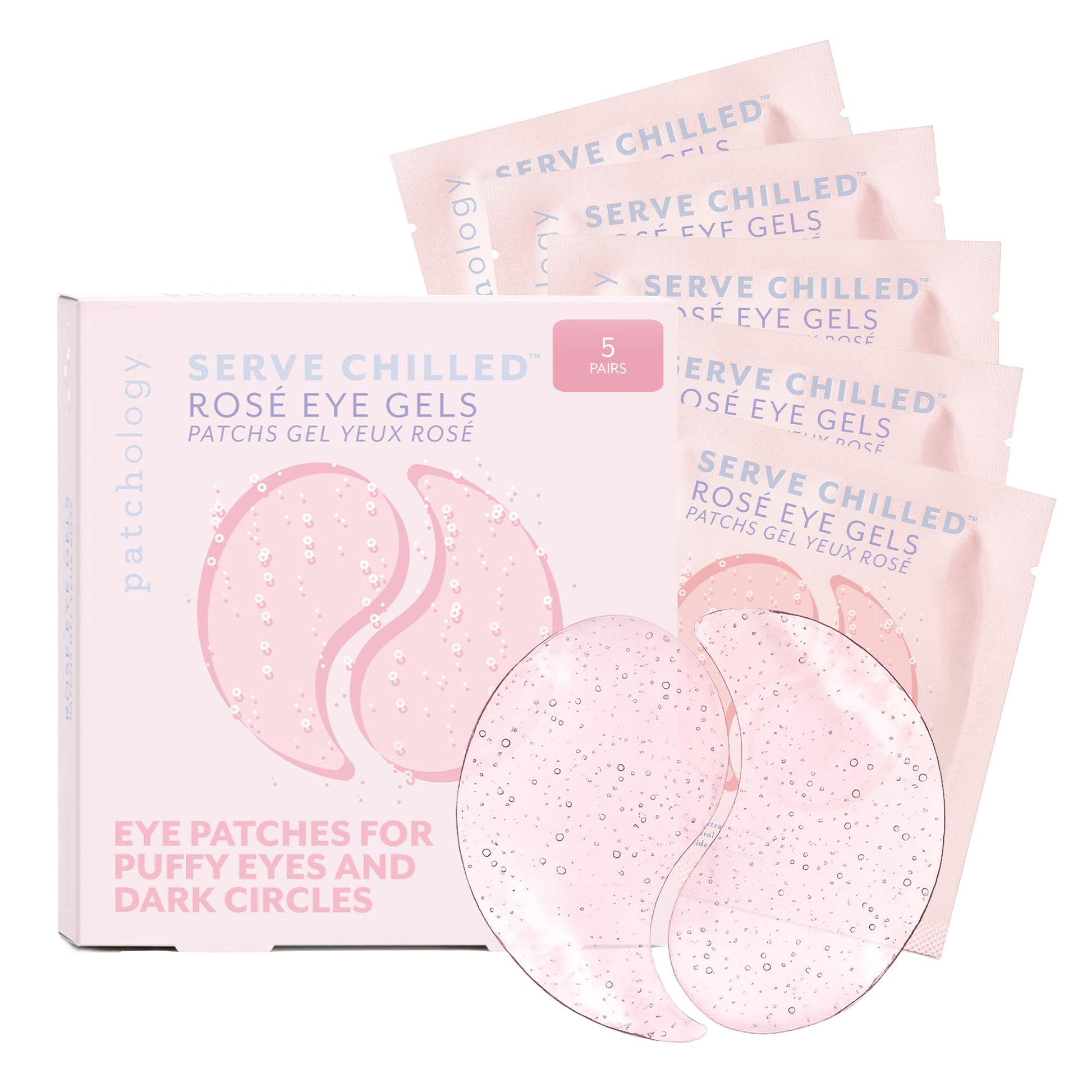 Patchology Serve Chilled Rosé Hydrating Under Eye Patches – Hyaluronic Acid & Antioxidant-Infused Eye Masks to Reduce Dark Circles Patchology buy supplements canada