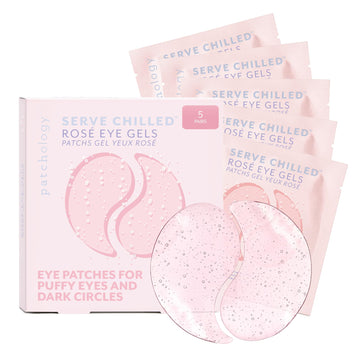 Patchology Serve Chilled Rosé Hydrating Under Eye Patches – Hyaluronic Acid & Antioxidant-Infused Eye Masks to Reduce Dark Circles Patchology buy supplements canada