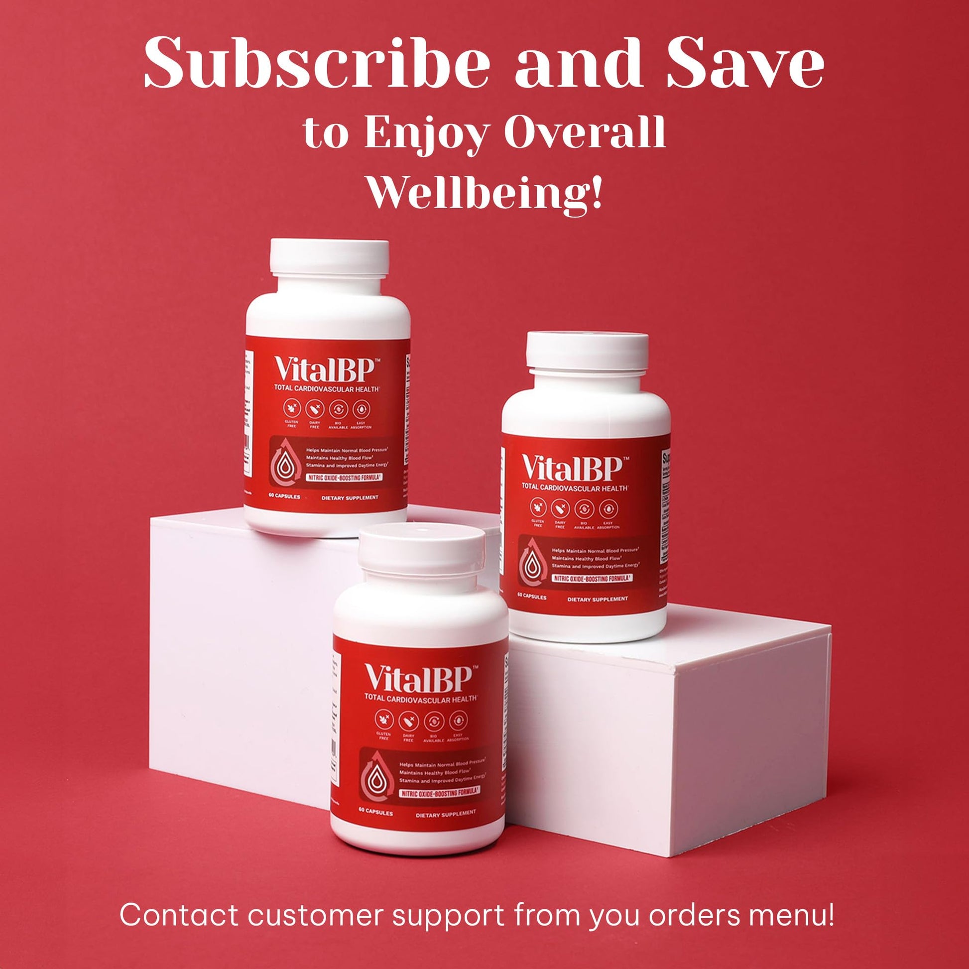 Vital BP - Support for Normal Blood Pressure - Supports Blood Flow & Arteries - with CoQ10, L-Citrulline, and K2 & D3-60 Capsules VitalBP buy supplements canada