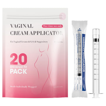 Disposable Vaginal Suppository Applicator for Women – 8ml Lube Injector Syringes with Smooth Tip, Fits Most Creams Gels Pills Tablet Suppositories, Sterilized Individually Wrapped, Pack of 20 BeHerk buy supplements canada