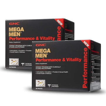 GNC Mega Men Performance Vitality - 30 Packs GNC buy supplements canada