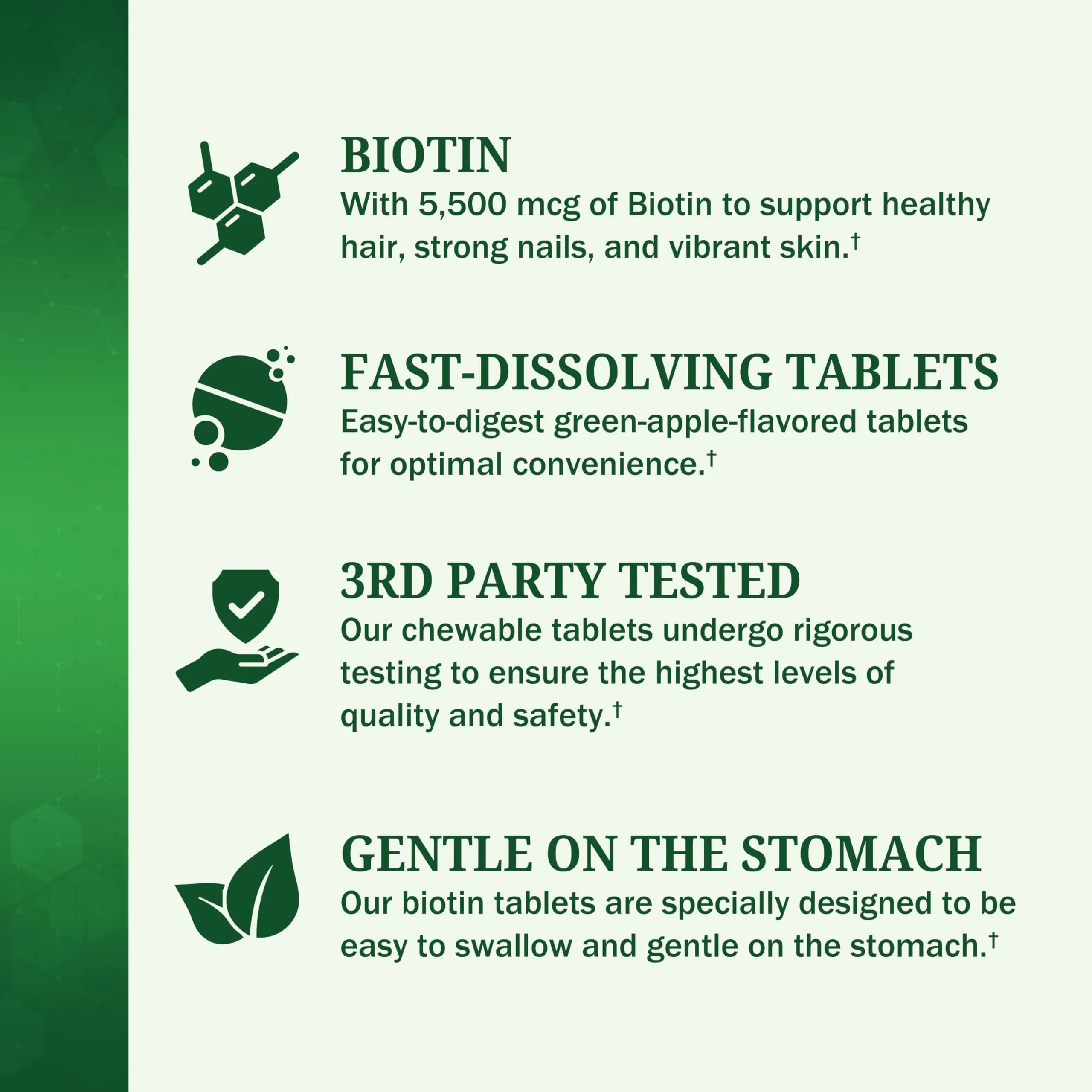 BioSchwartz Bariatric Biotin Chewable Tablets - 5500mcg Biotin per Serving - Green Apple Flavor, 3 Month Supply - Sugar-Free Hair Skin Nails Vitamins BioSchwartz buy supplements canada