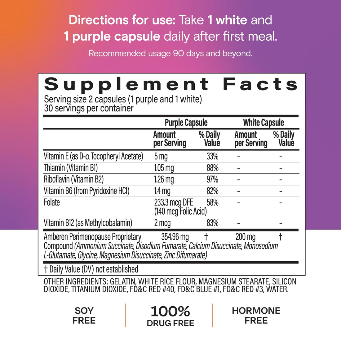 Amberen Perimenopause, Peri-Menopause Multi-Symptom Relief, Vitamin B, Vitamin E & Antioxidants Supplement, Clinically Shown to Help Support Hormone Balance, Hot Flashes & Night Sweats, 60 Count Amberen buy supplements canada