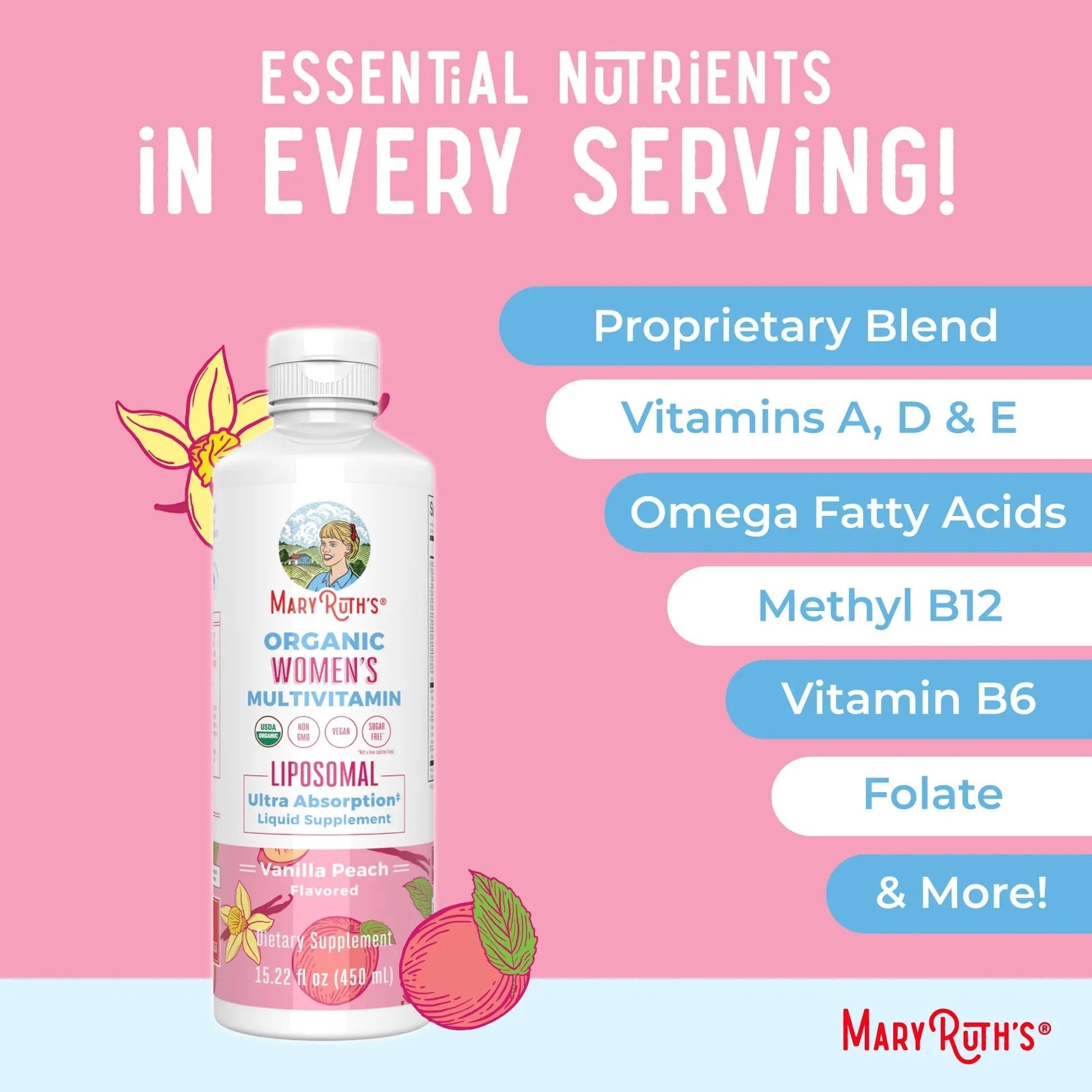 MaryRuth Organics USDA Organic Multivitamin for Women, Sugar Free Womens Multivitamin, Liquid Vitamins for Women MaryRuth Organics buy supplements canada