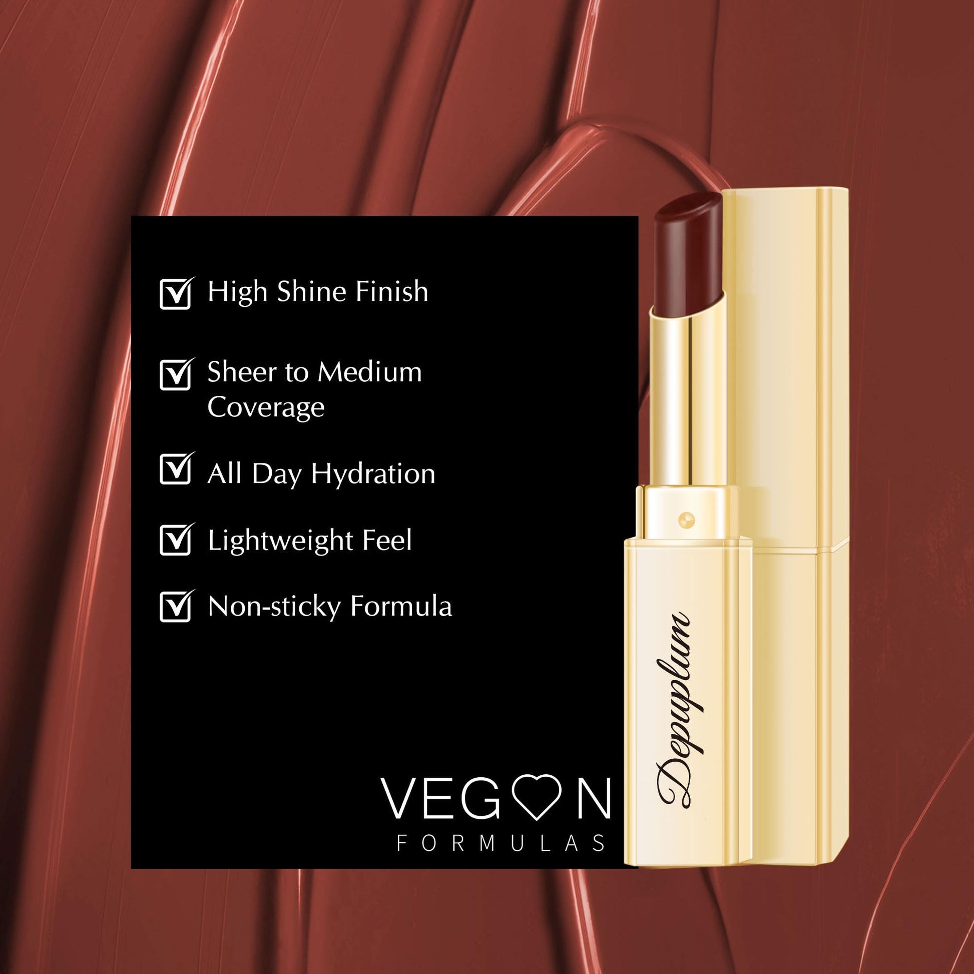 Depuplum Black Berry Lipstick for Women Hydrate Glossy Lipstick Moisture Lip Gloss Sheer-Medium Coverage Long Lasting Lipsticks for Dry Lips (DM65 Berry) Depuplum buy supplements canada