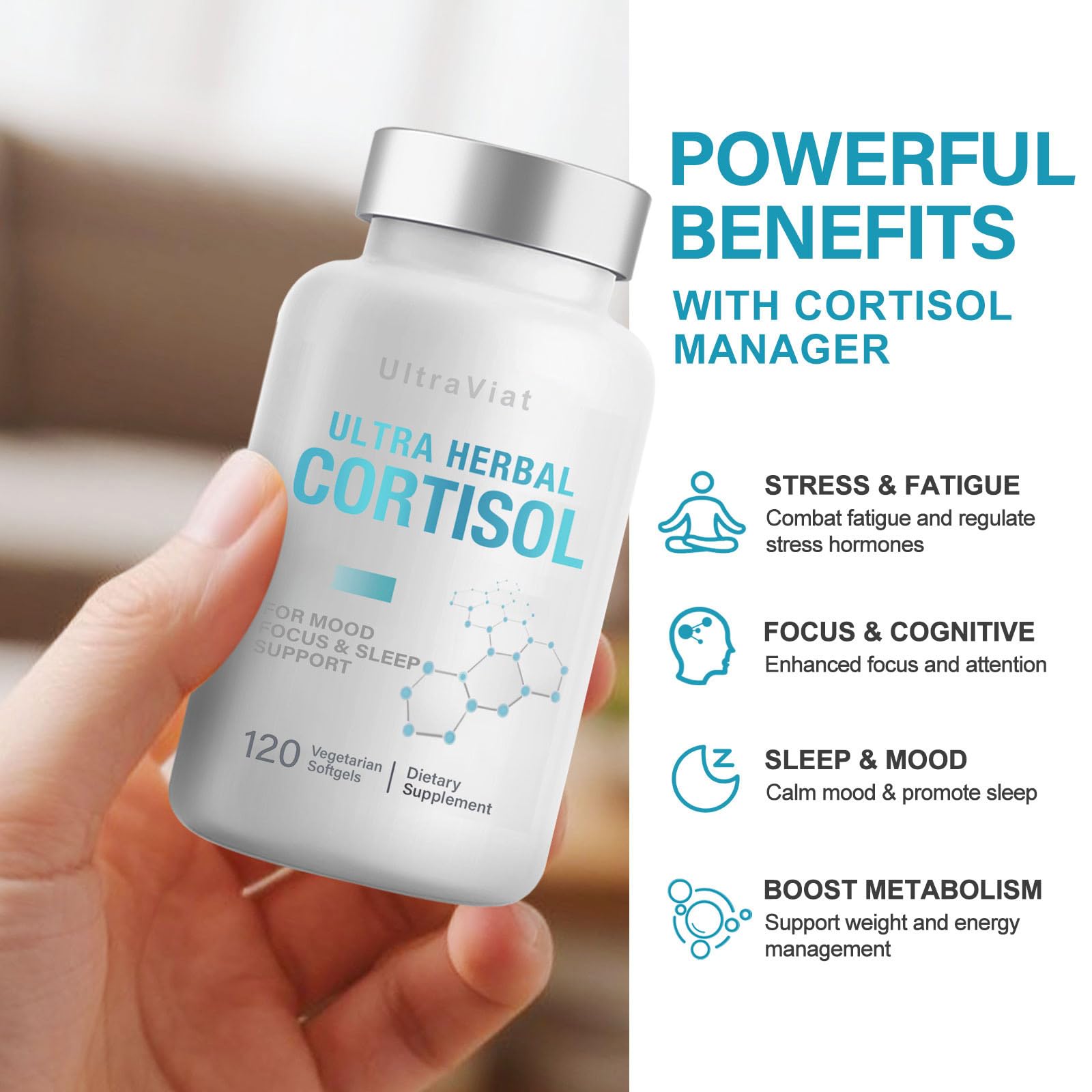 Cortisol Supplements for Women/Men, Cortisol Reducer with Ashwagandha, Rhodiola Rosea, L-Theanine, Support Hormone Balance, Stress & Sleep EVYOUNG buy supplements canada