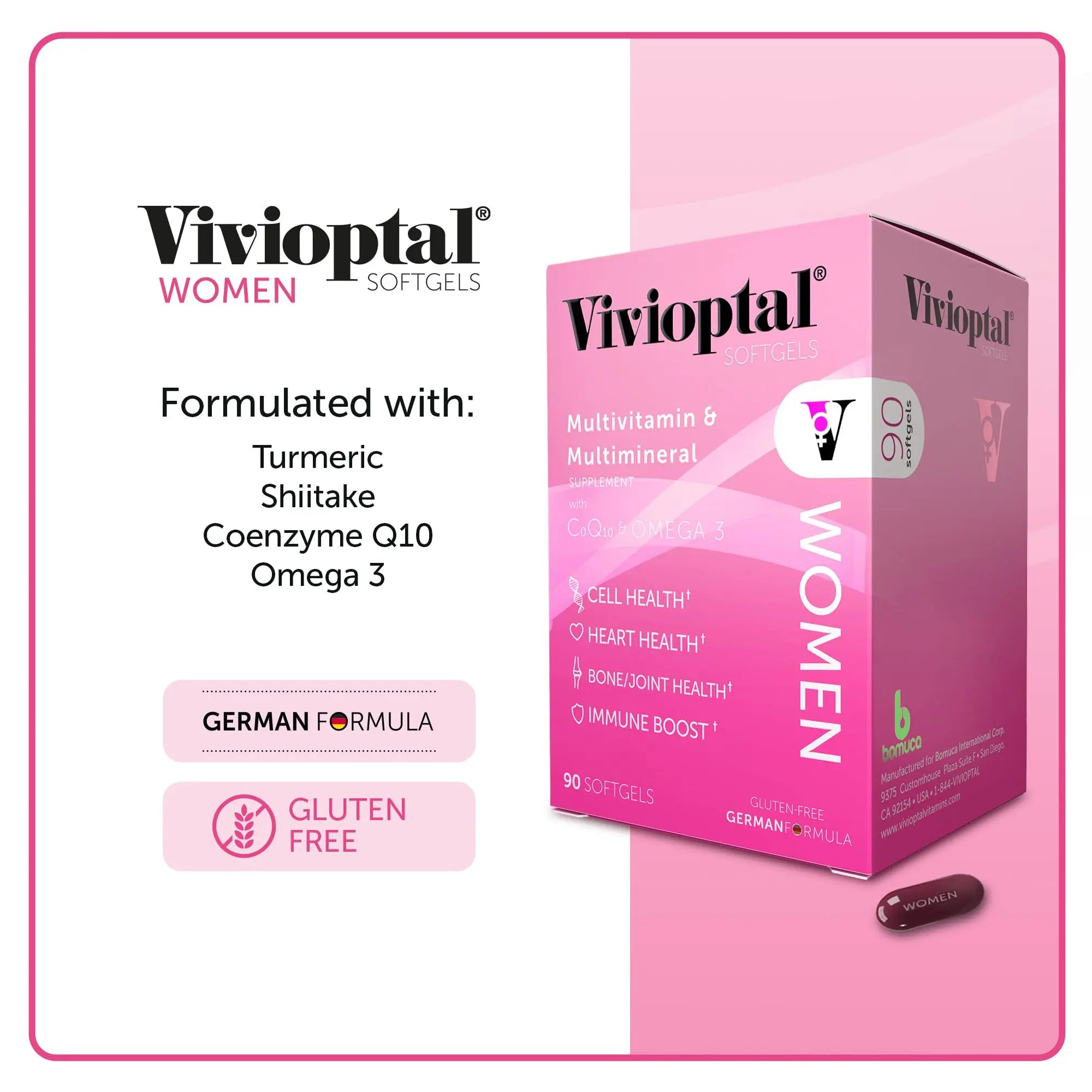 Vivioptal, Women, Multivitamin & Multimineral Supplement, 90 Capsules Vivioptal Vitamins buy supplements canada