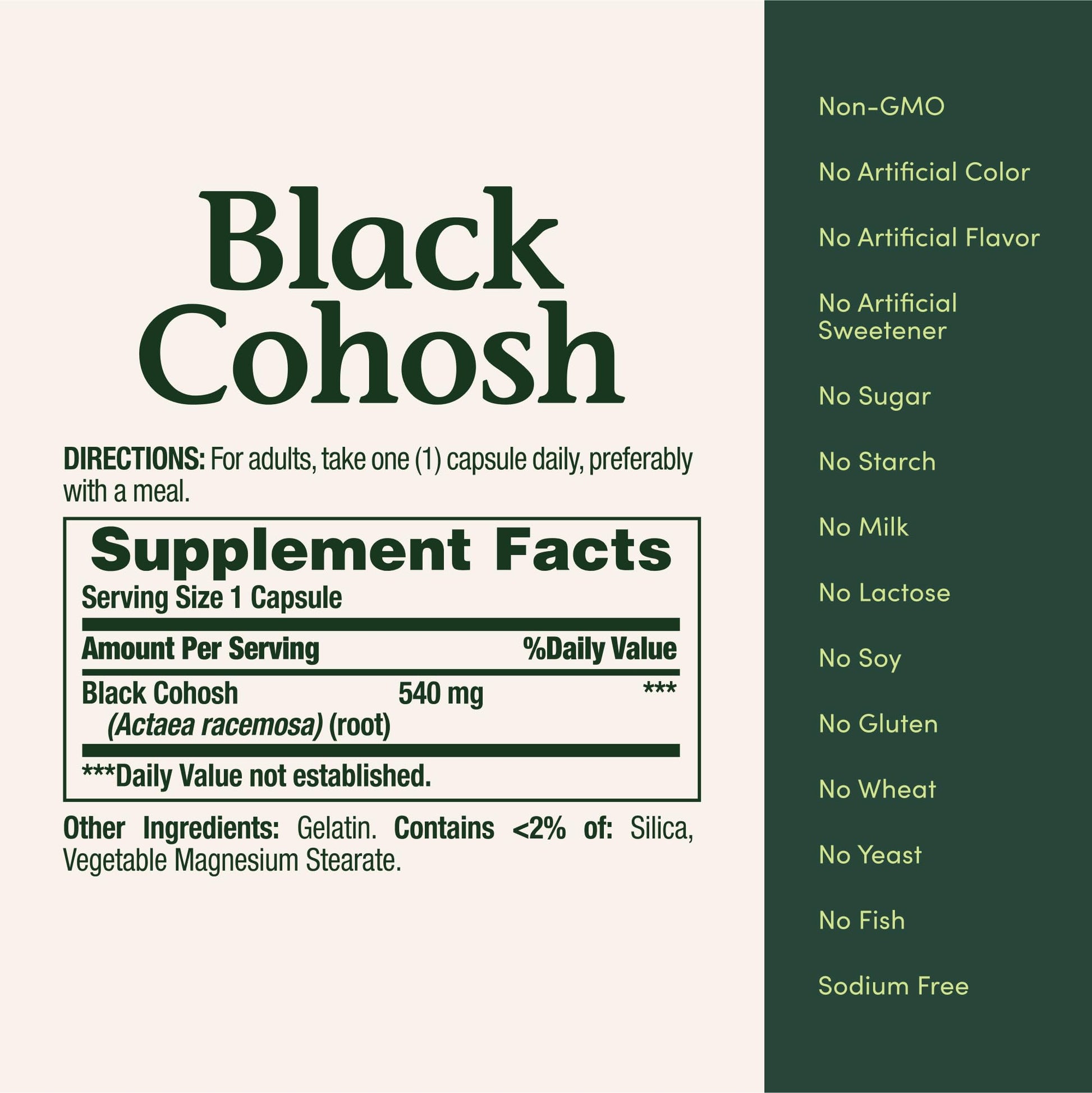 Nature's Bounty Black Cohosh Root Pills and Herbal Health Supplement, Natural Menopausal Support, 540 mg, 100 Capsules Nature's Bounty buy supplements canada