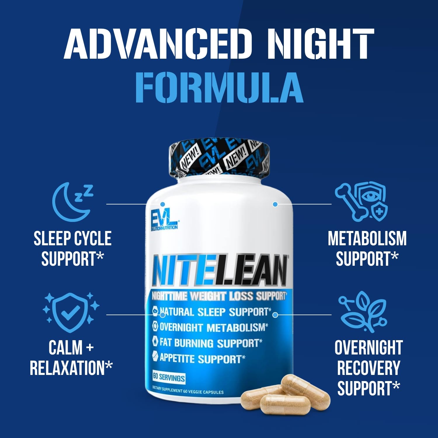 Night Time Fat Burner for Weight Loss Support - Belly Fat Burner for Men & Women with Green Tea and White Kidney Bean Extract - Nighttime Metabolism Booster & Sleep Optimizer to Help Stubborn Fat Loss Evlution buy supplements canada