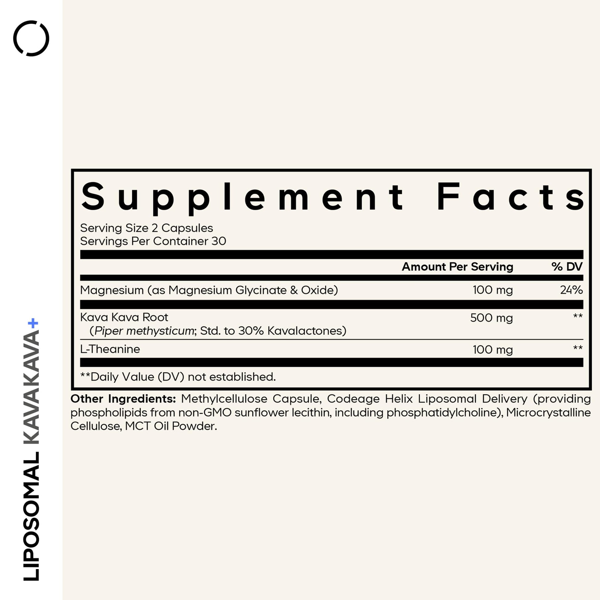 Codeage Liposomal Kava Kava+ Supplement - 500 mg 30% Kavalactones with Magnesium Glycinate - Magnesium Oxide - L-Theanine - Liposomal Delivery Codeage buy supplements canada