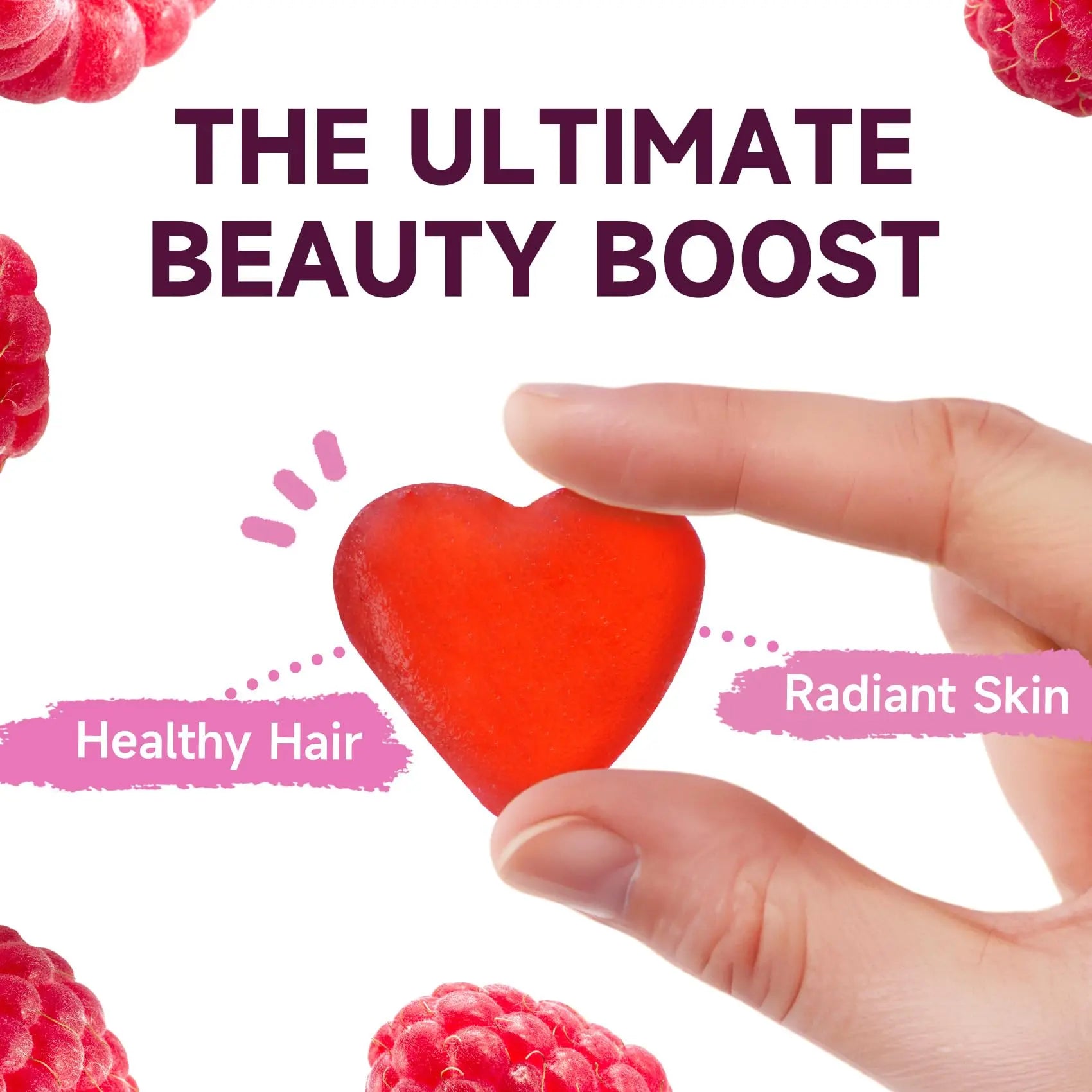 CAUPIA Hair Skin and Nails Gummies, All-in-One Advanced Formula Supports Hair Growth - Skin Health & Nail Strength - 30 Gummies CAUPIA buy supplements canada