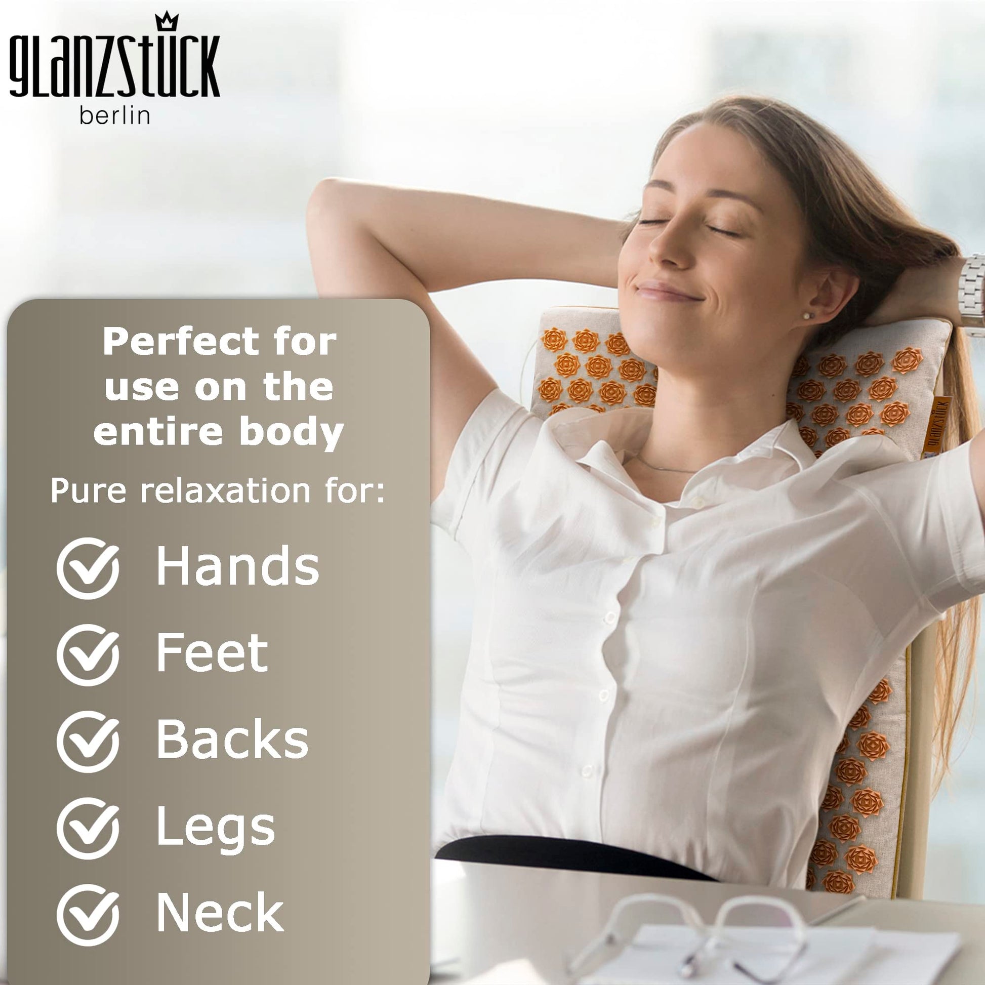 Glanzstück Berlin® Health Collection XXL Acupressure Mat Set for Full Body for Tension Headaches Glanzstück Berlin buy supplements canada