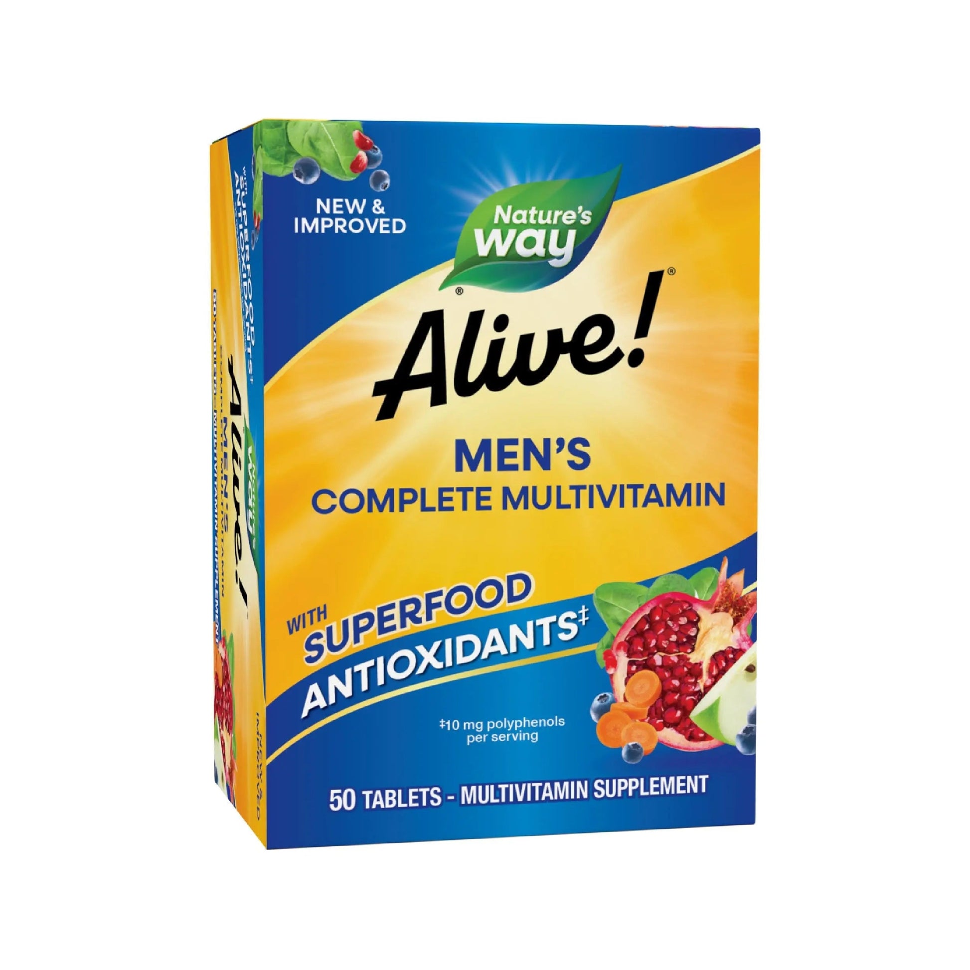 Nature's Way Alive! Men's Complete Multivitamin, Supports Energy Metabolism & Muscle Function*, B-Vitamins, Superfood Antioxidants Nature's Way buy supplements canada