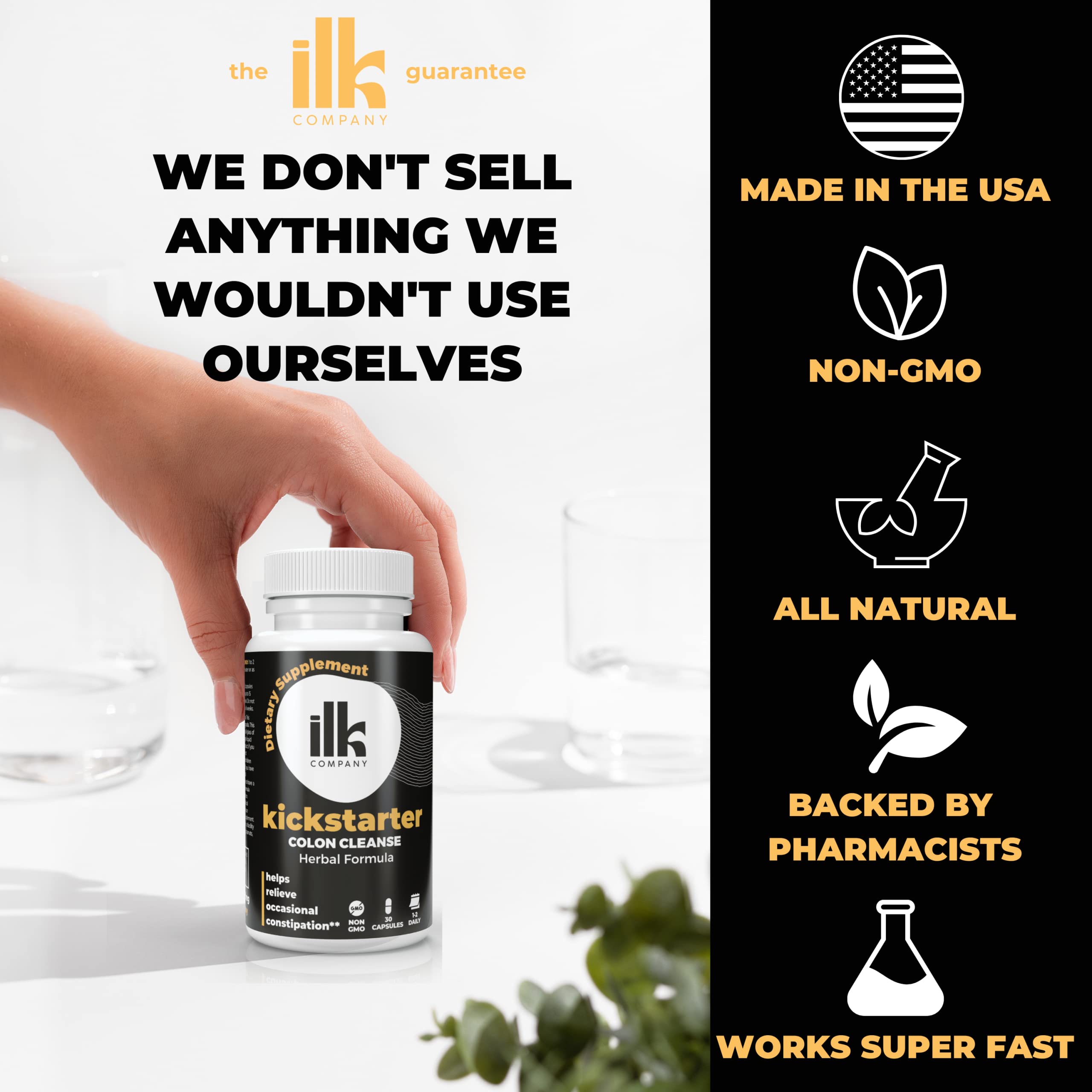 ILK COMPANY Made in USA Herbal Colon Cleanse Capsules - Non GMO - Gluten Free Capsules ILK COMPANY buy supplements canada