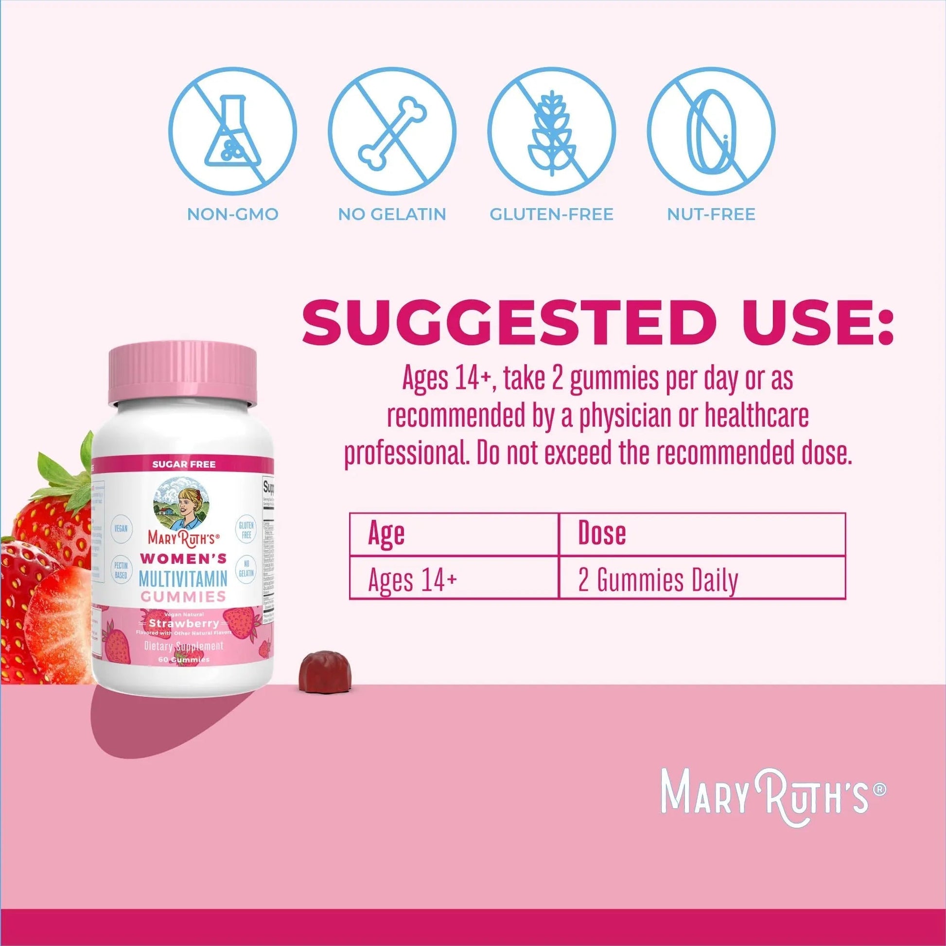 MaryRuth's Multivitamin Gummies for Women (Strawberry) & Liquid Nighttime Multimineral (Pineapple) | Clean Label Project Verified MARYRUTH'S buy supplements canada