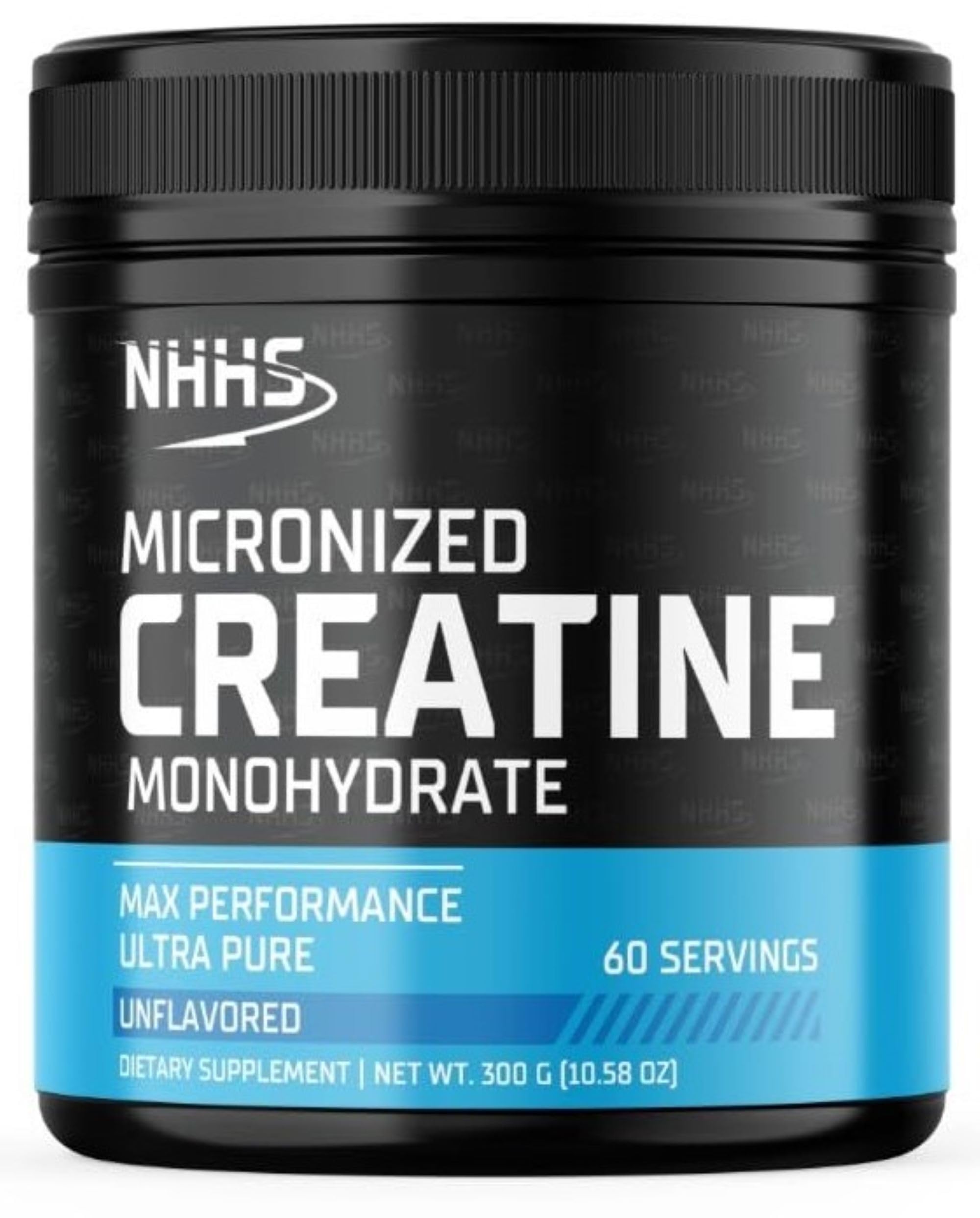 NHHS Micronized Creatine Monohydrate – Supports Strength & Muscle Performance | Ultra-Pure, Unflavored, 60 Servings, 300 Grams – Made in USA, Gluten-Free, Non-GMO NHHS buy supplements canada