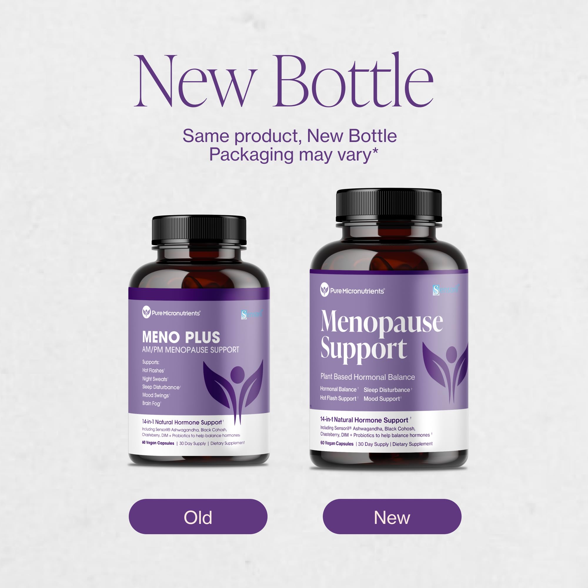Menopause Supplements for Women - Natural Hormone Balance - Hot Flashes, Night Sweats, Sleep & Mood Support. with Sensoril® Ashwagandha, DIM, Chaste Berry & Black Cohosh Root - 60 Count Pure Micronutrients buy supplements canada