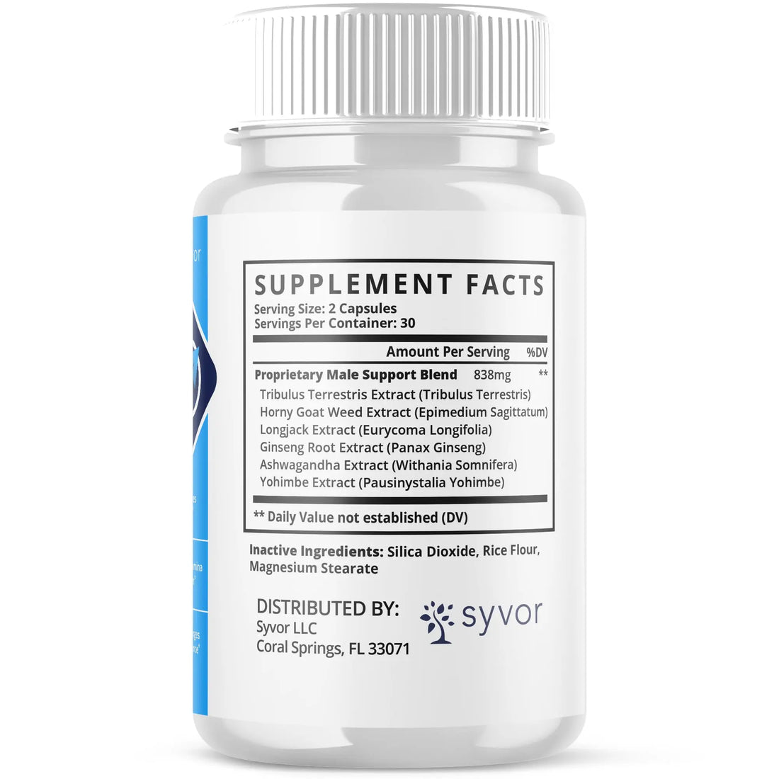 Two bottles of Boost TRT male performance capsules on a white background
