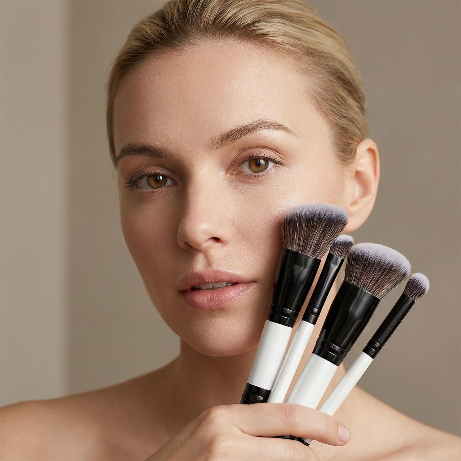 KFHENSOM 4PCS Foundation Contour Conceal Brush Set Dual-Ended Makeup Brushes Set Professional Powder Blush Concealer Eyeshadow Kabuki Foundation Brush Kit for Liquid Loose Powder Cream KFHENSOMR buy supplements canada