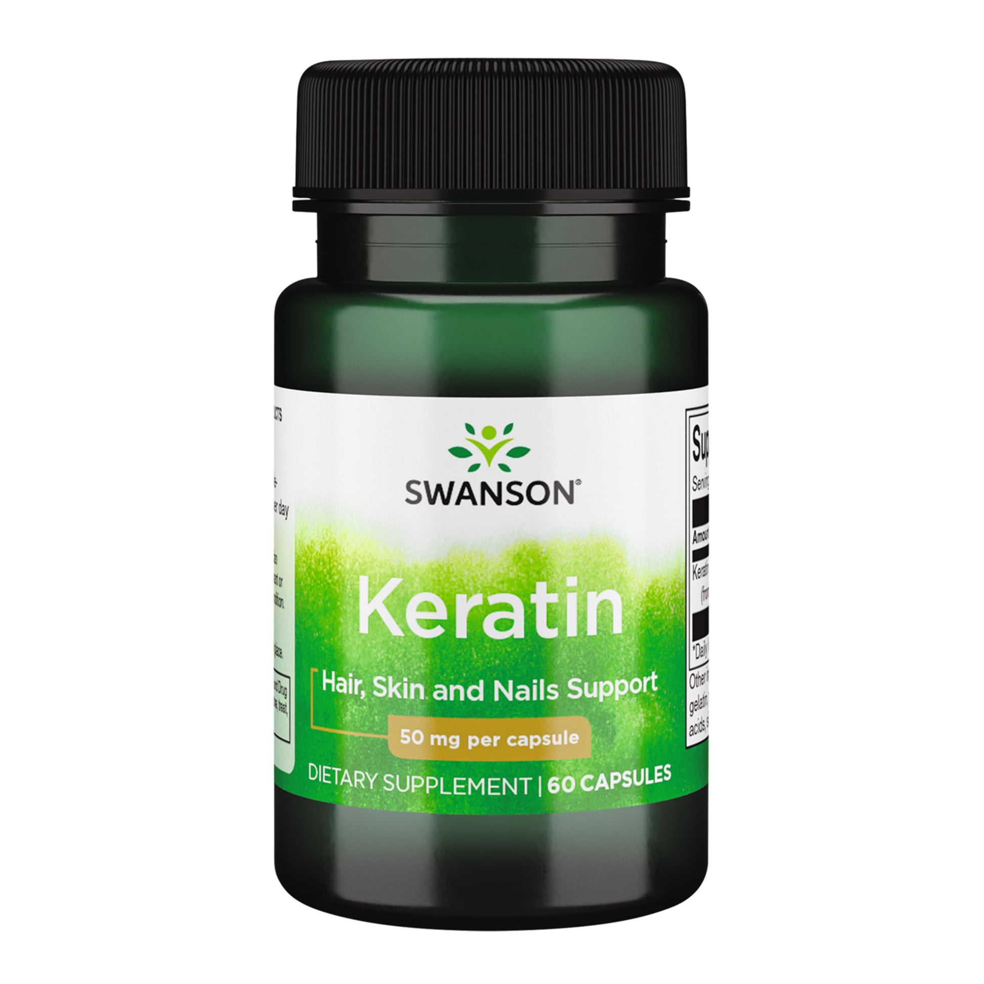 Swanson Keratin (from Tibetan Wool) - Natural Supplement Promoting Healthy Joints, Hair, Skin & Nails - Helps Nourish Healthy Connective Tissues - (60 Capsules, 50mg Each) Swanson buy supplements canada
