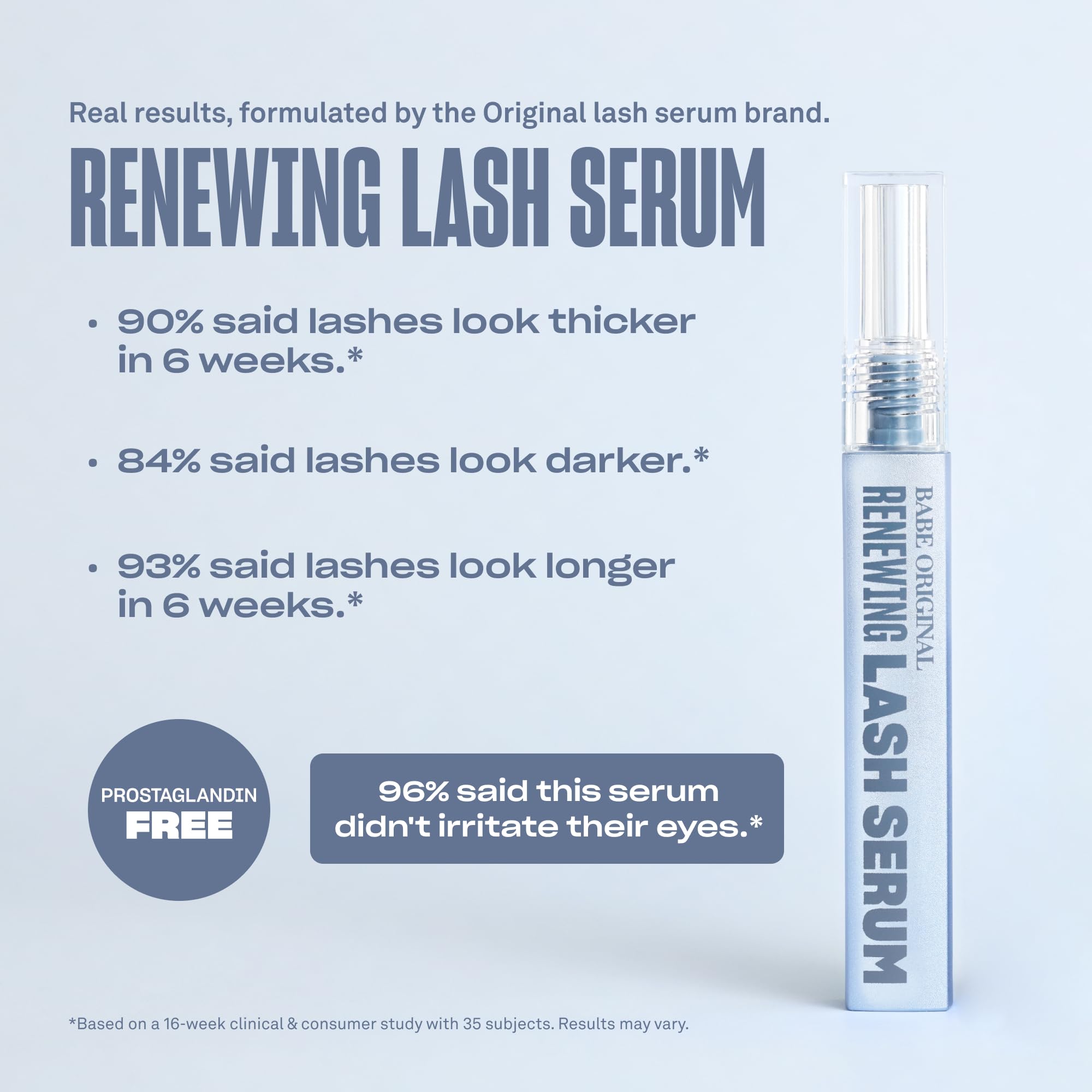 BABE ORIGINAL Renewing Lash Serum – Prostaglandin-Free, Peptide-Infused Gentle Lash Serum for Fuller, Longer-Looking Lashes, Lash Enhancing Treatment BABE ORIGINAL buy supplements canada