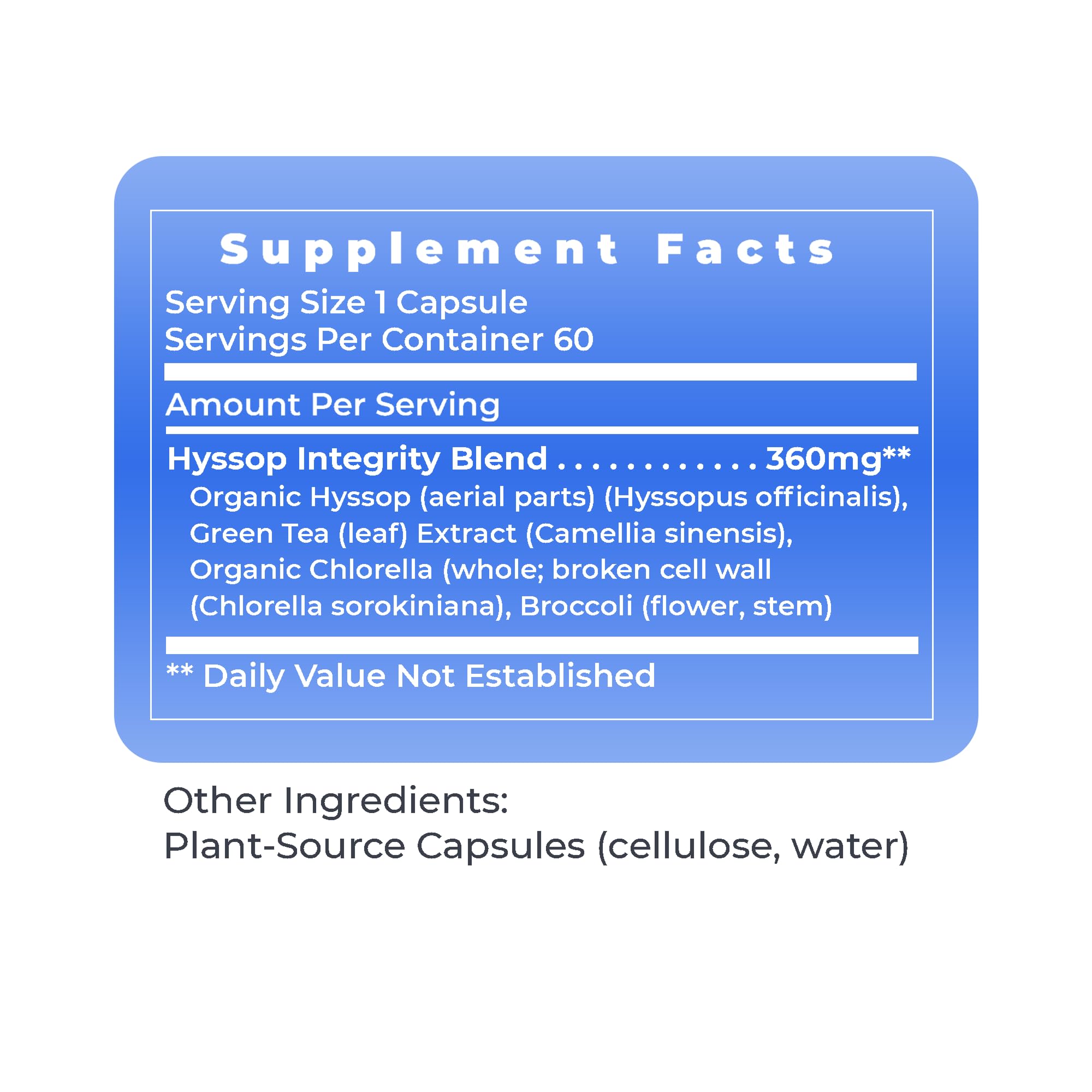 Premier Research Labs Hyssinol - Hyssop Herb, Hyssop Capsules, Wellness Pills with Organic Hyssop Dry Herb, Dietary Supplement with Green Tea, Antioxidant Support - 60 Vegetarian Capsules Premier Research Labs buy supplements canada