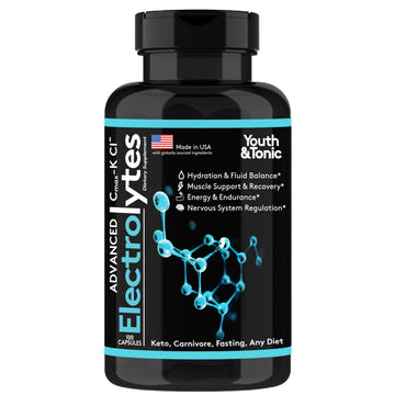 Complete Electrolyte Supplement Pills High Absorption | Cmax Potassium Chloride Magnesium Sodium Calcium Zinc | Boost Endurance Muscle Recovery Mental Focus | Salt Electrolytes Tablets | Keto Friendly Youth & Tonic buy supplements canada