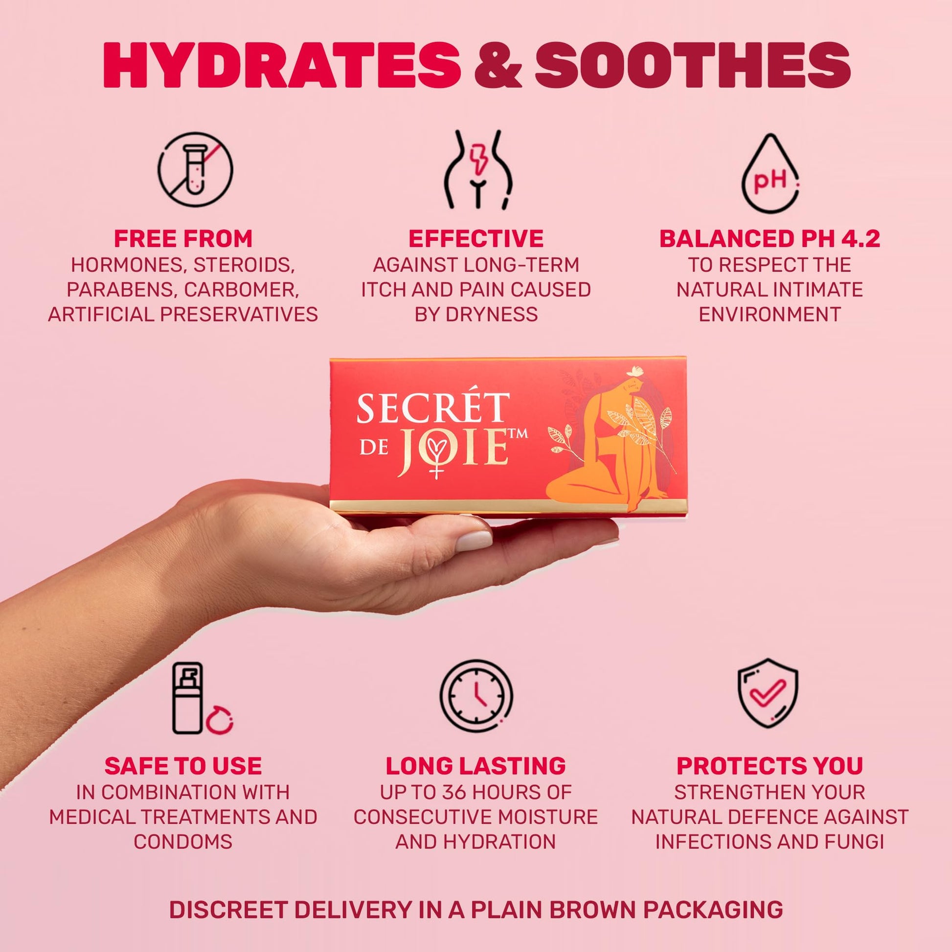 SECRET DE JOIE REVIVE Vaginal Moisturizer for Women - Long-Lasting Dryness & Discomfort Relief SECRET DE JOIE buy supplements canada