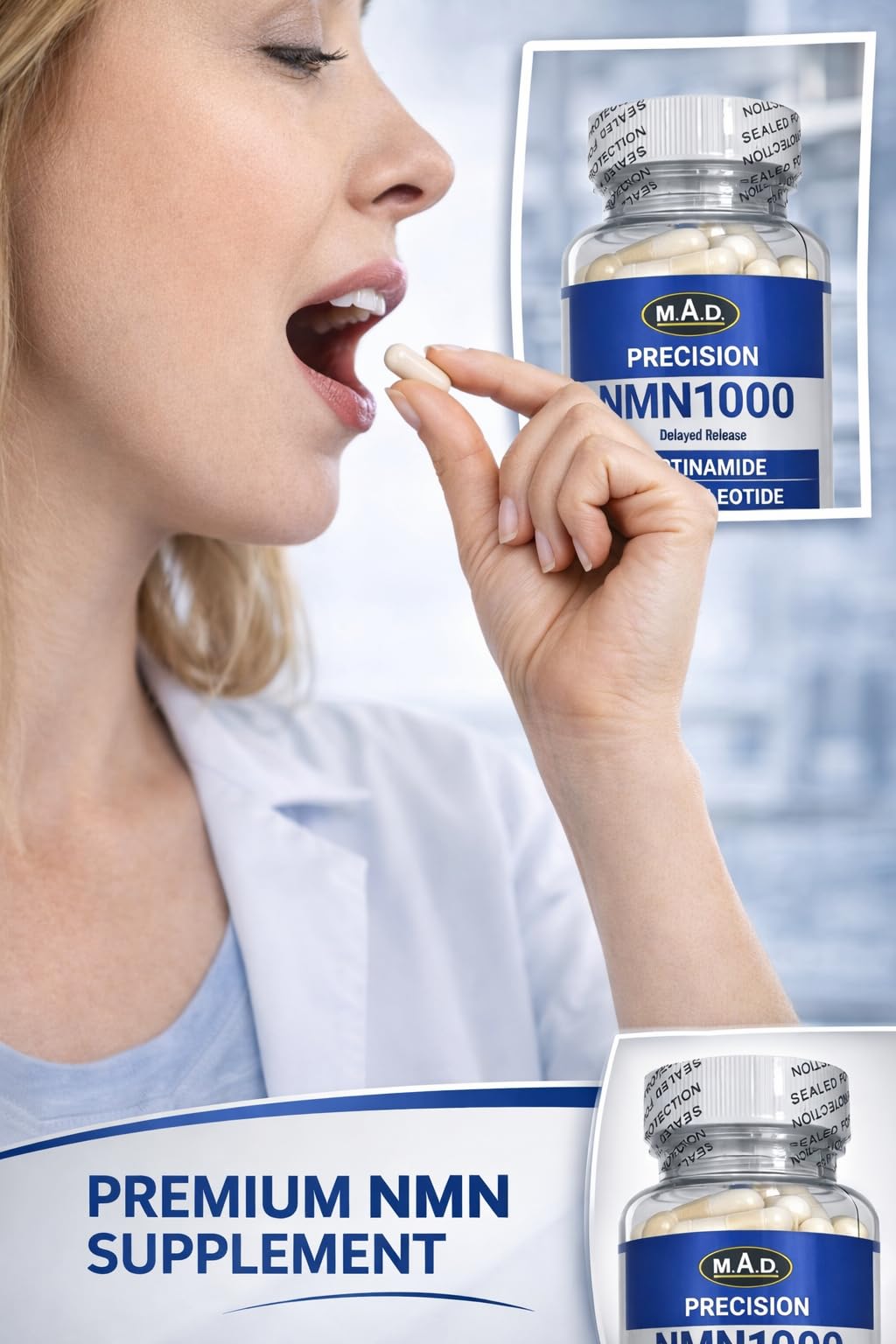 Precision NMN1000-1000 mg per Serving, 90 Capsules, 45 Grams Total Delayed Release Vegetarian Capsule, Nicotinamide Mononucleotide Generic buy supplements canada