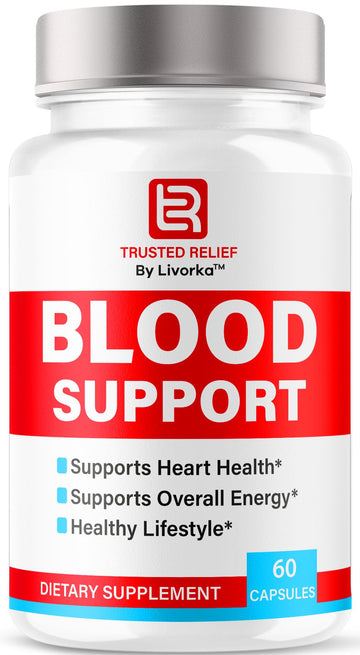 Trusted Relief Blood Support Capsules - Official TrustedRelief Blood Support Vitamin Pills, Natural Trusted Relief Advanced Premium Formula Wellness & Overal Health, 60 Capsules for 1 Month LIVORKA buy supplements canada