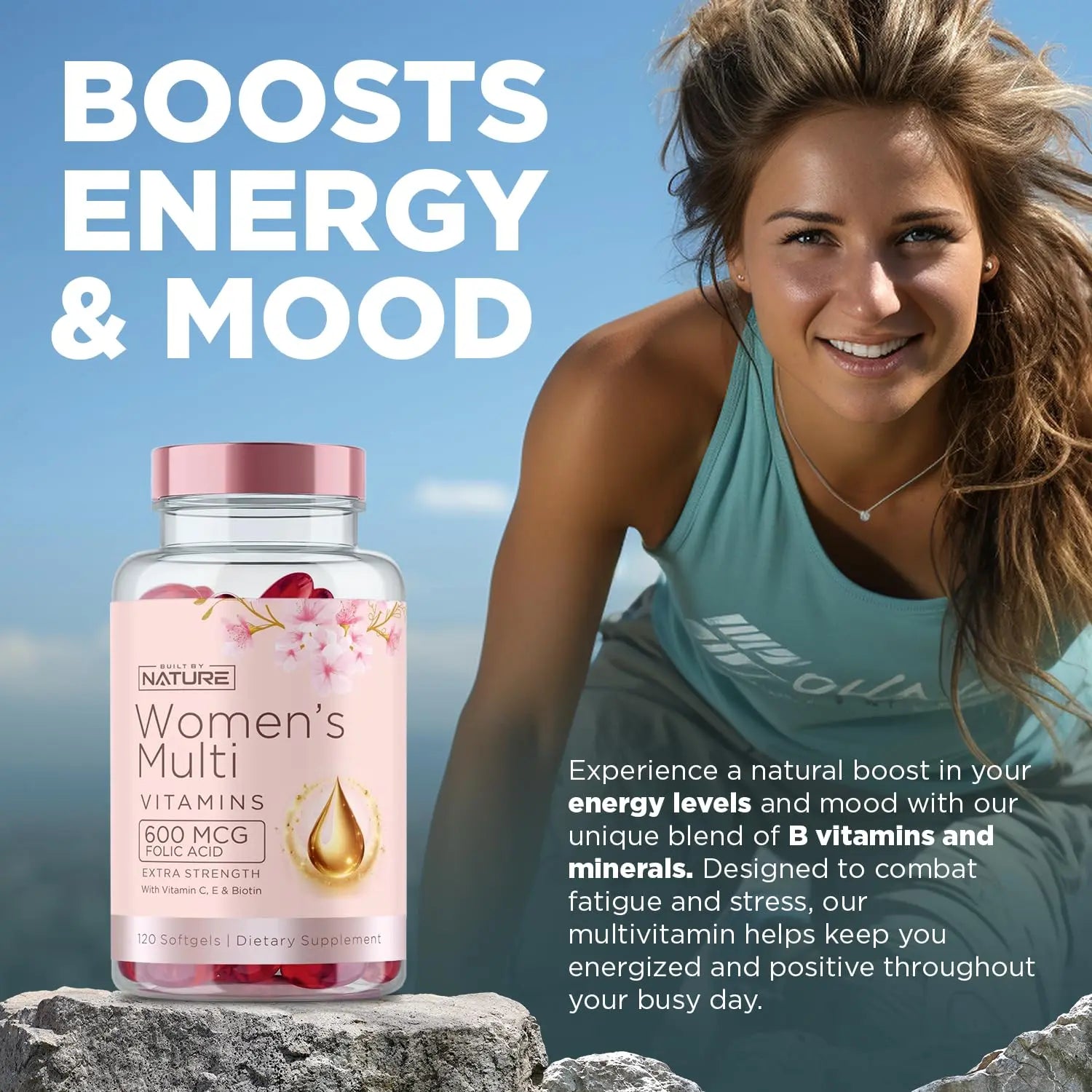 Built by Nature Vitamins for Women – Women's Complete Daily Multivitamin Supplement with A, B, C, D, E, Iron, Calcium, Magnesium and Multi Minerals Built by Nature buy supplements canada