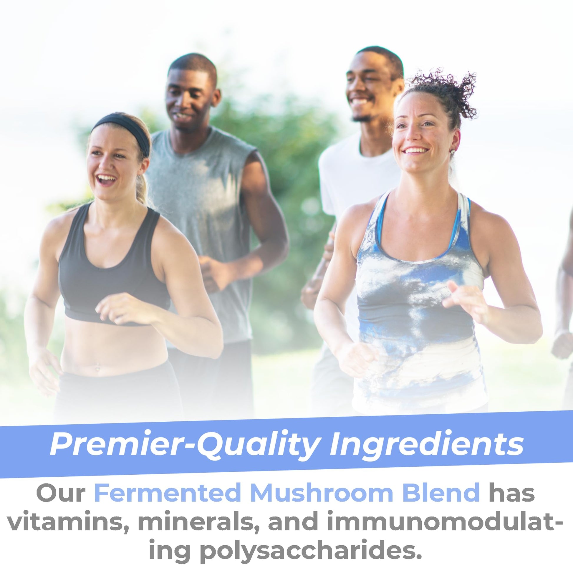 Premier Research Labs Premier Fermented Mushroom Blend - Reishi Mushroom Powder, Mushroom Extract for Drinks, Coffee, Mushroom Complex with Turkey Tail, Cordyceps for Immune & Gut Health - 7.4 oz Premier Research Labs buy supplements canada