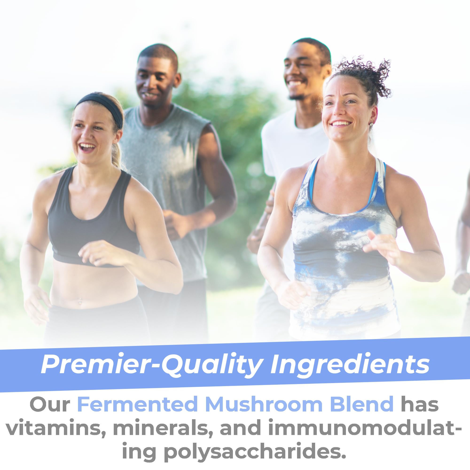 Premier Research Labs Premier Fermented Mushroom Blend - Reishi Mushroom Powder, Mushroom Extract for Drinks, Coffee, Mushroom Complex with Turkey Tail, Cordyceps for Immune & Gut Health - 7.4 oz Premier Research Labs buy supplements canada