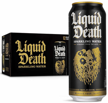 Liquid Death Sparkling Mountain Water, 16.9 oz Tallboys (12-Pack) Liquid Death buy supplements canada