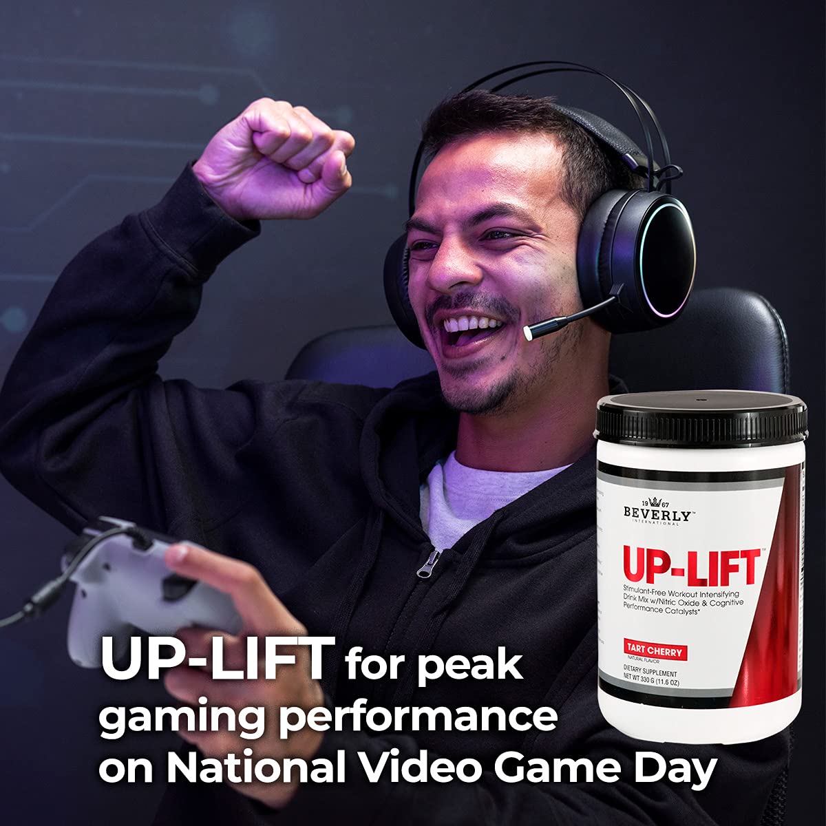 Beverly International Up-Lift Stimulant Free 330 grams. Workout Energy Drink Mix w/Nitric Beverly International buy supplements canada