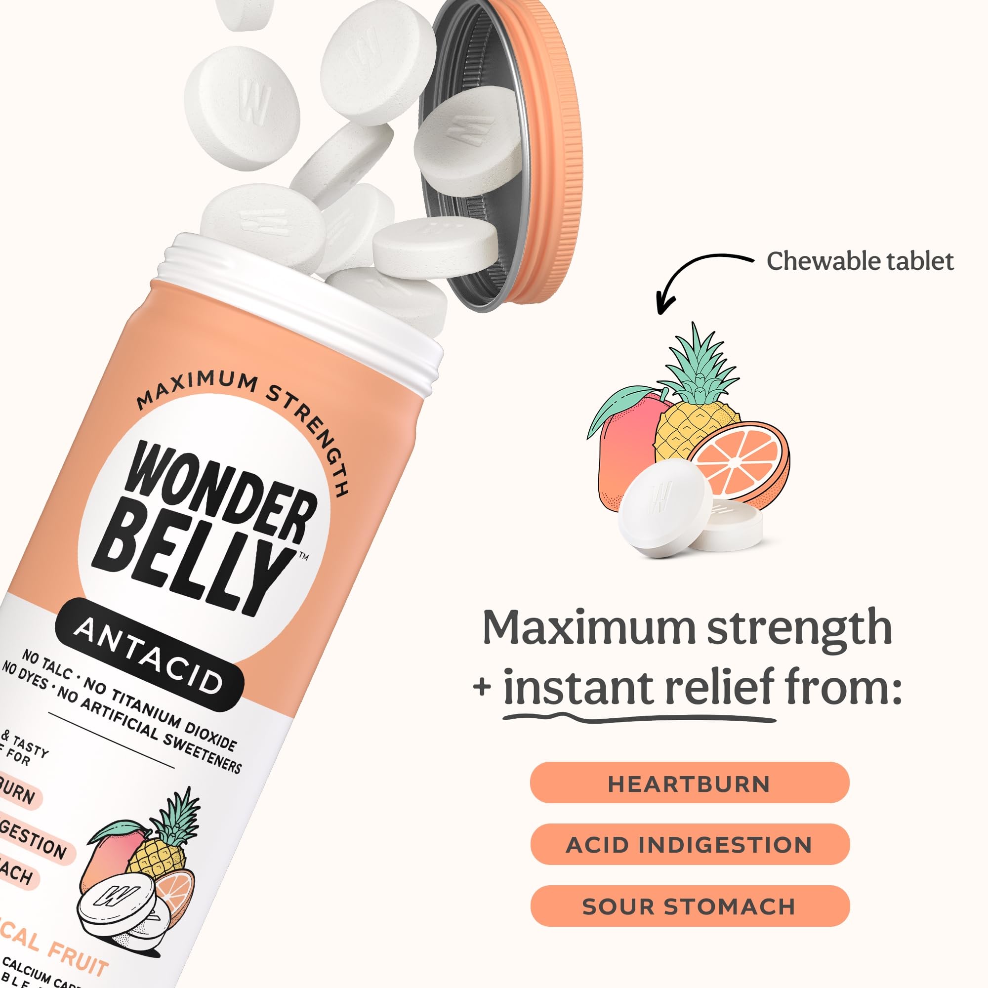 Wonderbelly Antacid, Effective Heartburn and Instant Acid Indigestion Relief, Maximum Wonderbelly buy supplements canada
