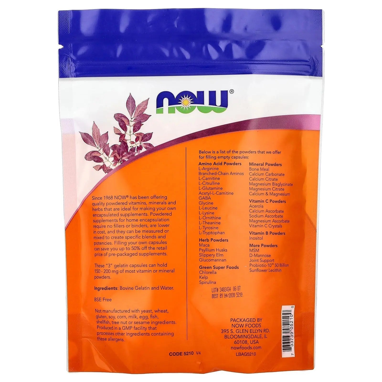 Now Foods Empty Gel Caps #3 1000 Caps NOW Foods buy supplements canada