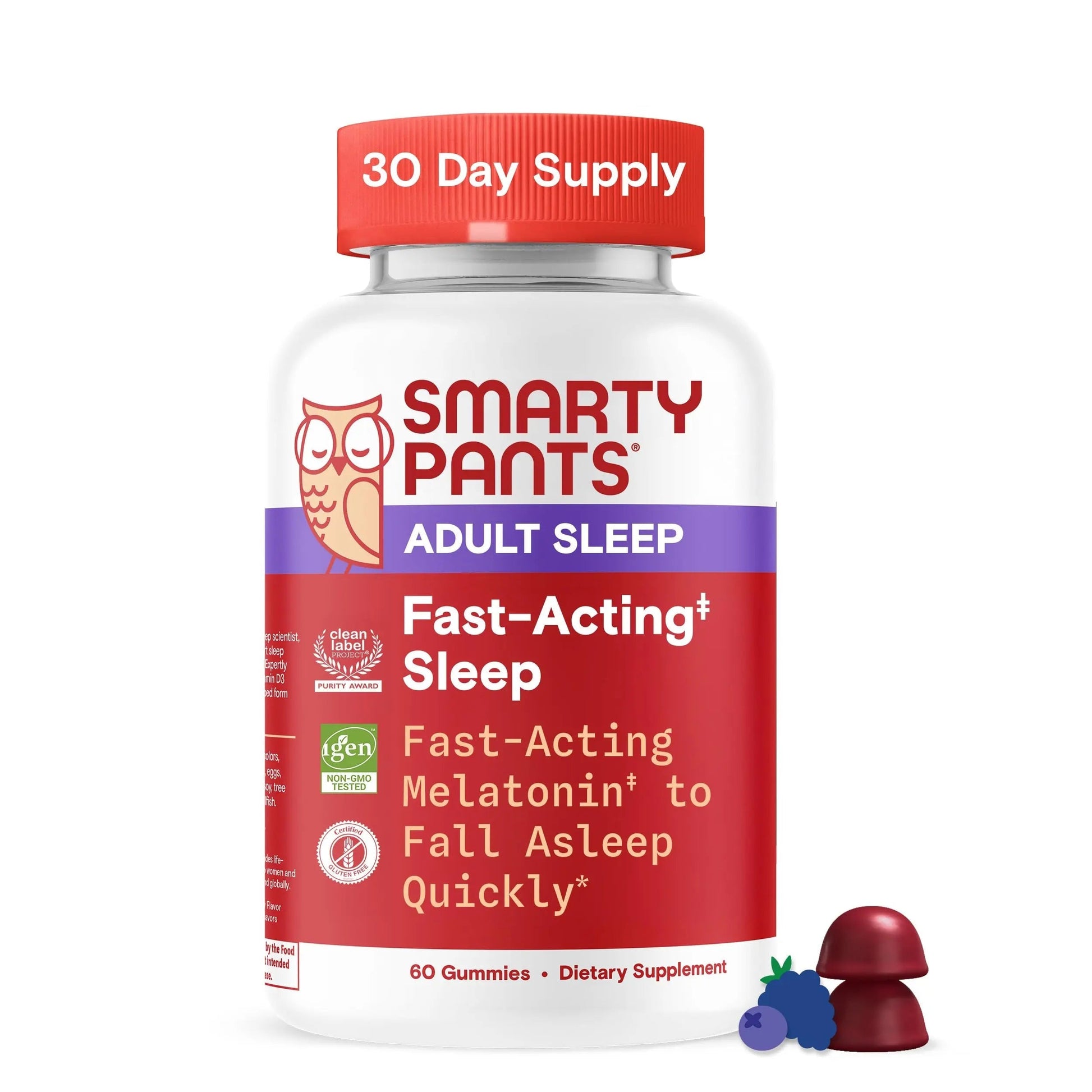 SmartyPants Adult Sleep Gummies with Melatonin: Magnesium & L-Theanine, Drug-Free, Non-Habit Forming Sleep Aid SmartyPants buy supplements canada