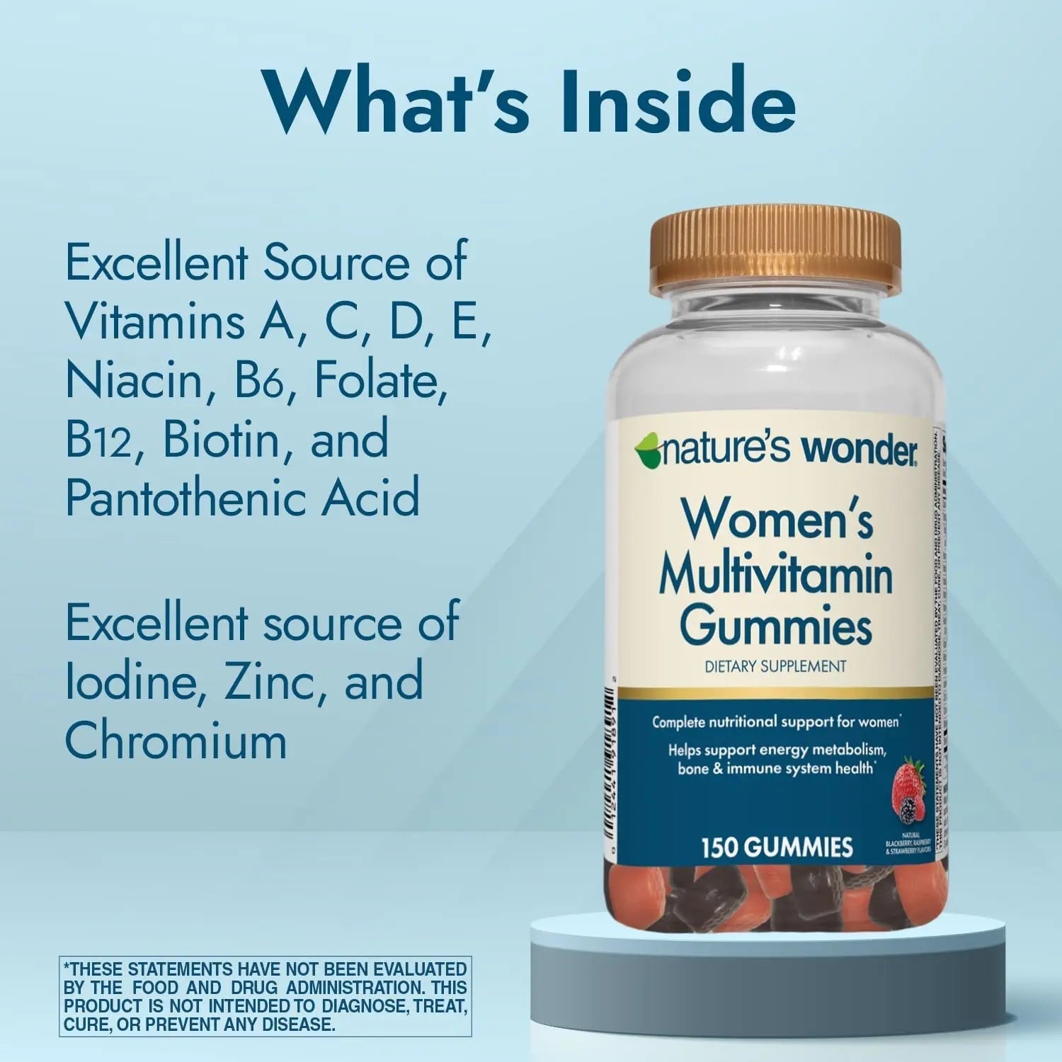 Nature's Wonder Women's Multivitamin Gummies, Supports Energy, Metabolism, Bone and Immune System Health Nature's Wonder buy supplements canada