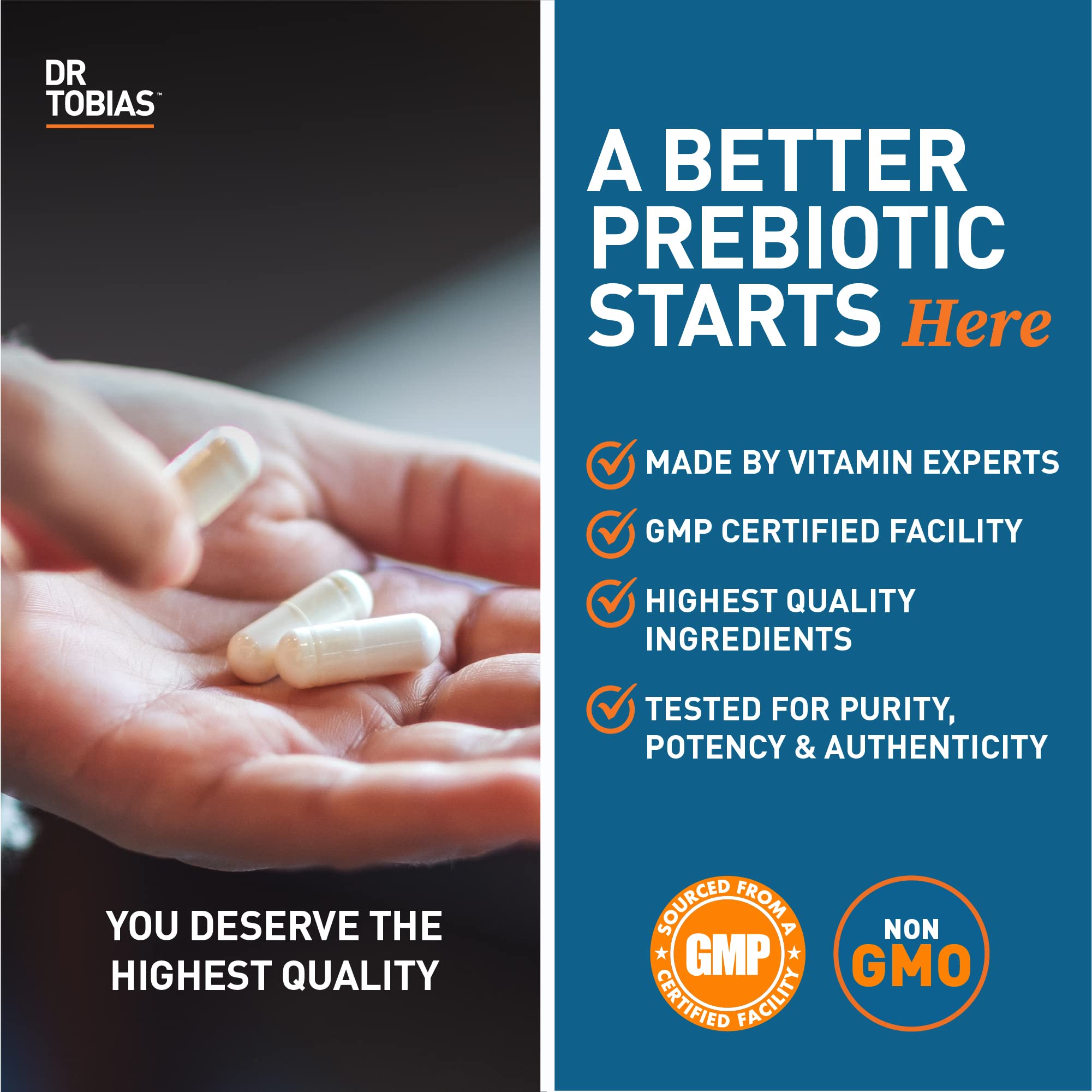 Dr. Tobias Prebiotics, Supports Digestion & Gut Health, Feed Good Probiotic Bacteria Dr. Tobias buy supplements canada