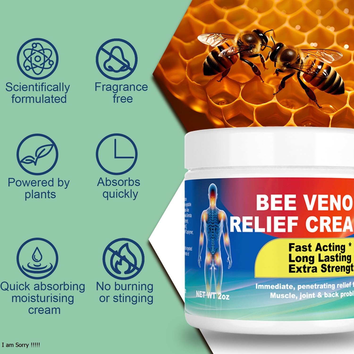 DUBOONAIO Bee Venom Joint Muscle Bone Cream, High Strength Fast Acting, Help for Back, Neck, Hand, Feet, Knee, Muscle, Shoulder, Wrist, Elbow, Hip, Nerve, Ankle, Foot Discomfort DUBOONAIO buy supplements canada