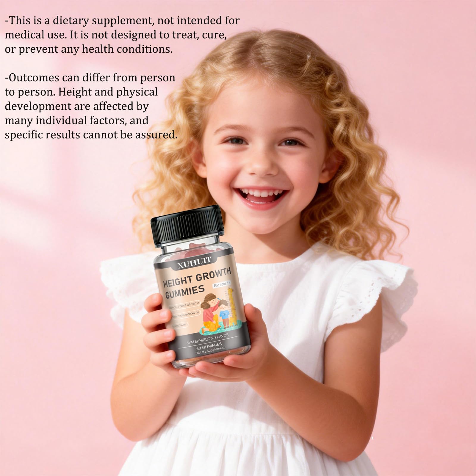 ZYGCDZ Growth Gummies for Kids & Teens - Natural Height Support with Vitamin D3, K2, Calcium & Ashwagandha - Bone Strength Supplement for Picky Eaters Ages 5+ (Watermelon Flavor) (1) ZYGCDZ buy supplements canada