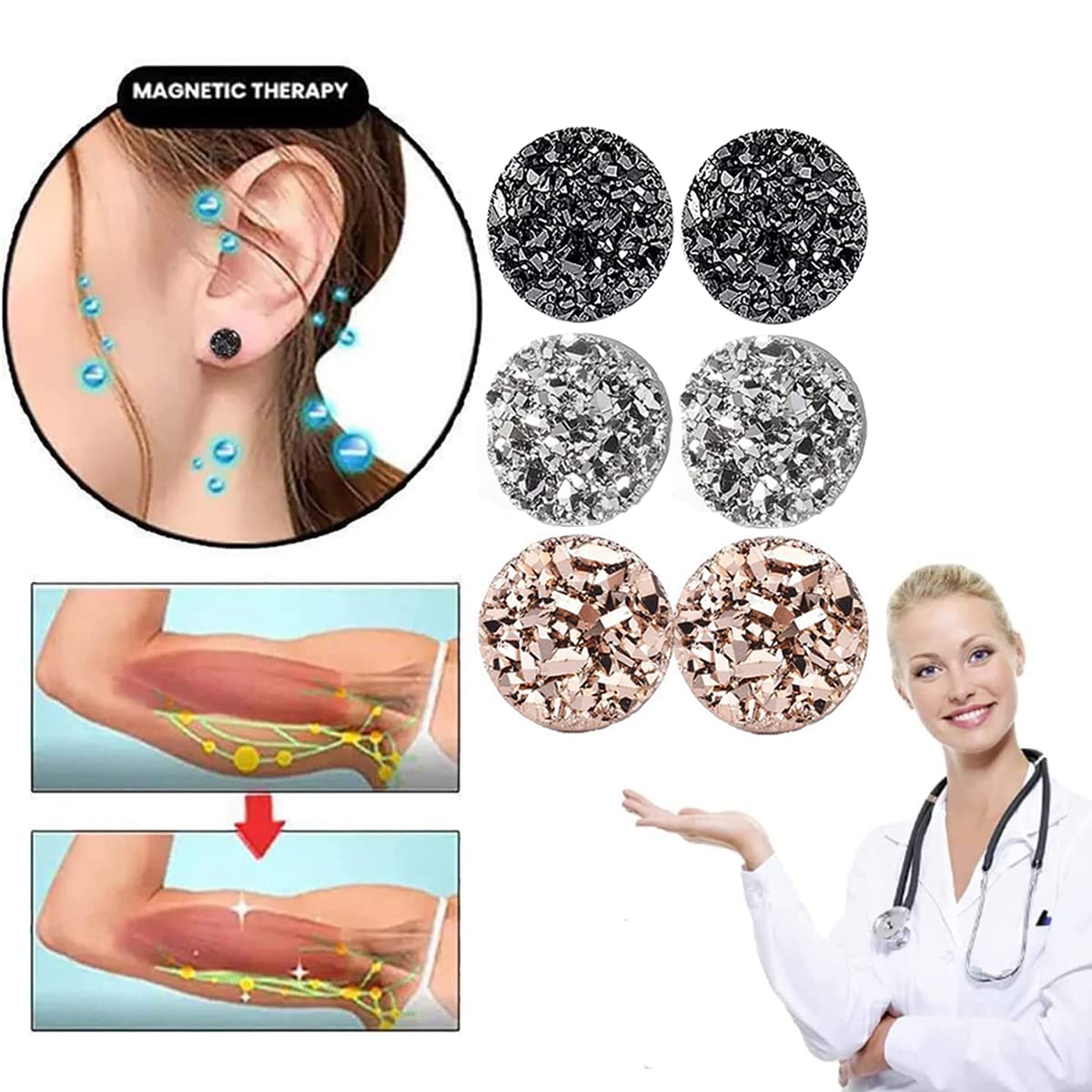 Ear Allure Magnetic Earrings, EarAllure Magnetic Earrings, Non Piercing Magnetic Acupressure vfjiki buy supplements canada