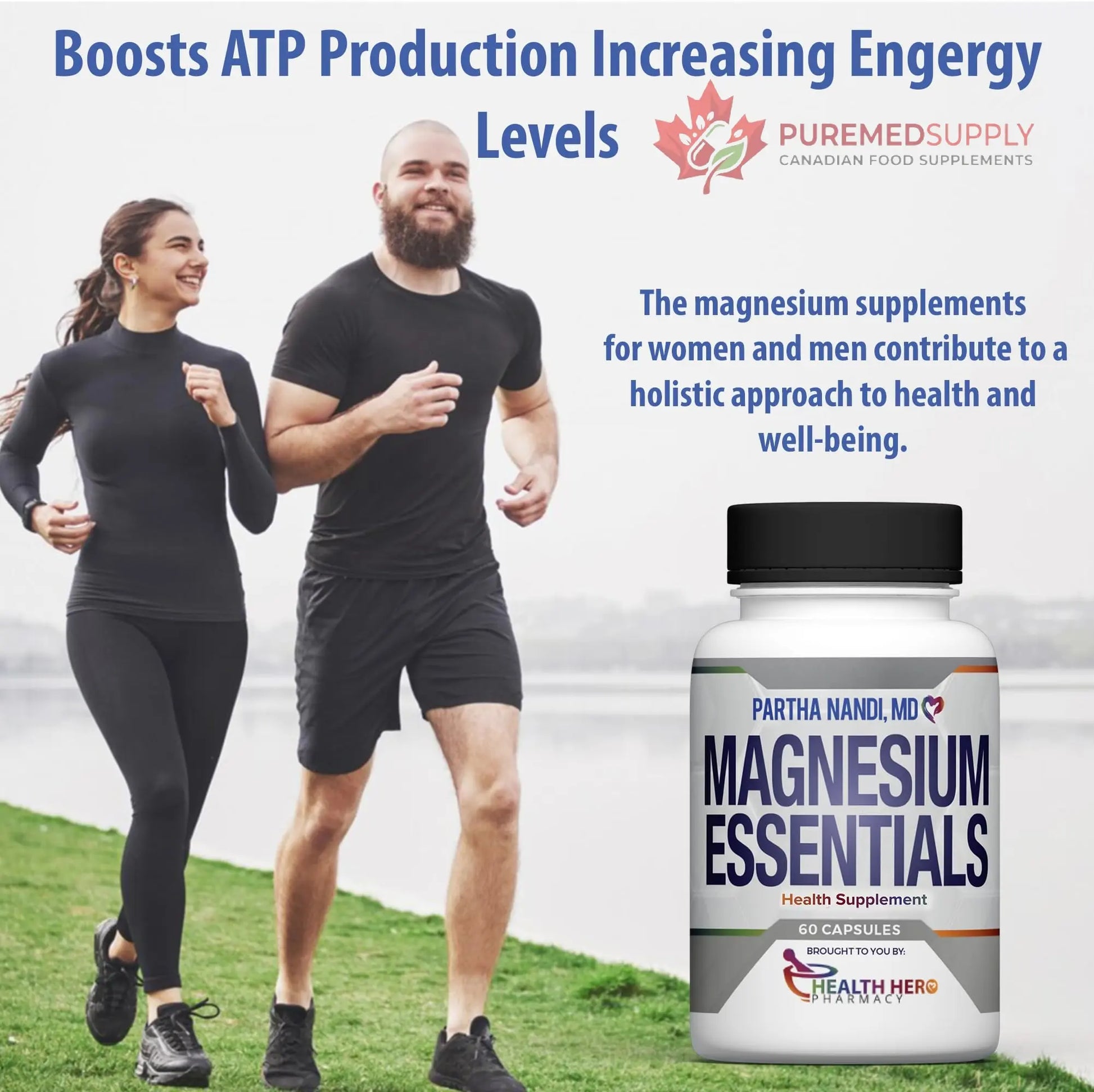 Triple Magnesium Citrate, Malate & Glycinate Complex Supplement – Supports Sleep, Stress, Muscle, Nerve & Heart Health – Advanced High-Absorption Formula – 235mg – 60 Capsules Partha Nandi, MD buy supplements canada