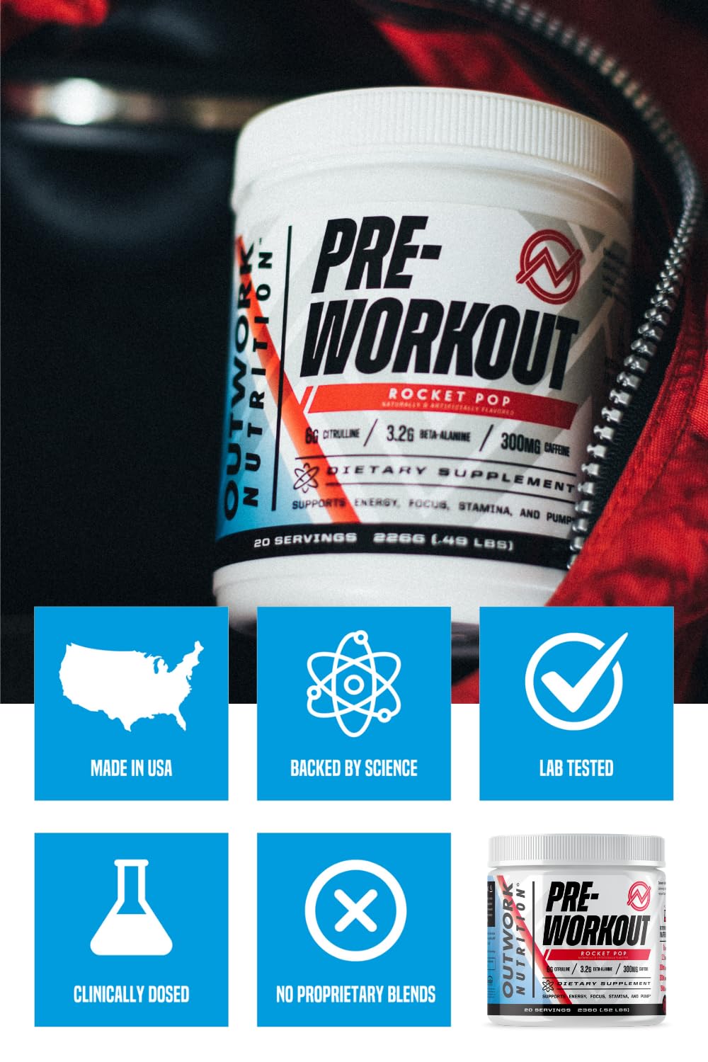 Outwork Nutrition Pre-Workout Supplement with Nootropics - Energy & Mental Focus Outwork Nutrition buy supplements canada