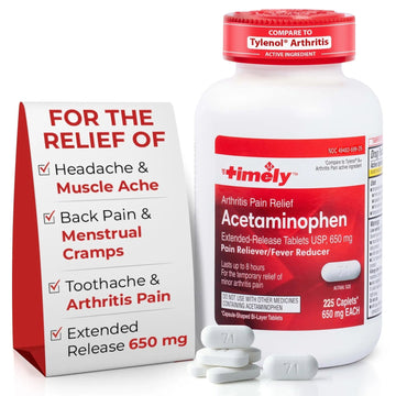 TIME-Cap Labs 225 Caplets Extended Release Acetaminophen 650mg - Pain Reliever & Fever Reducer for Adults, Helps with Headaches, Backaches, Muscle Pain, Toothaches & Menstrual Cramps TIME-CAP LABS, INC. buy supplements canada